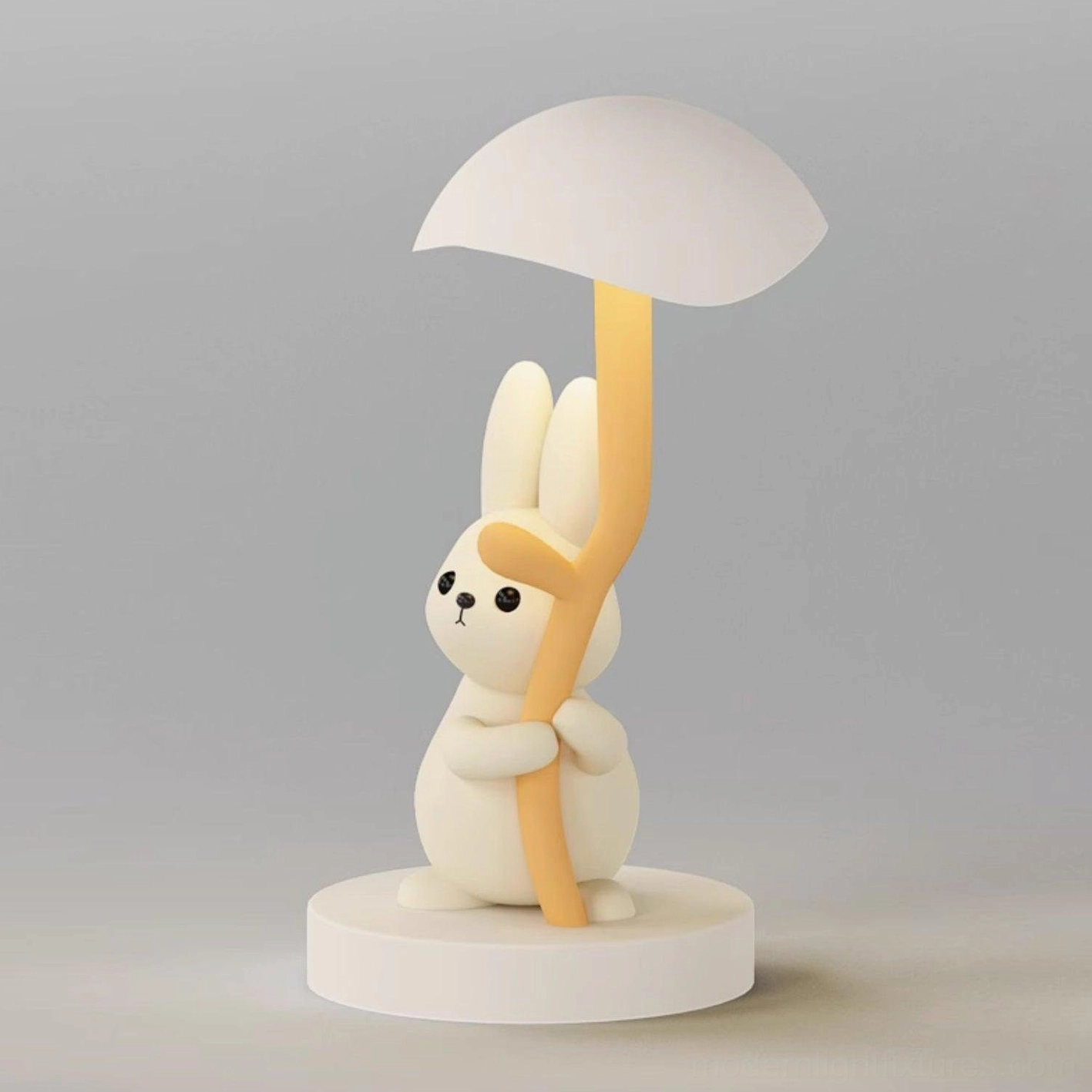 Rabbit hug table lamp living room side table accent lighting decoration