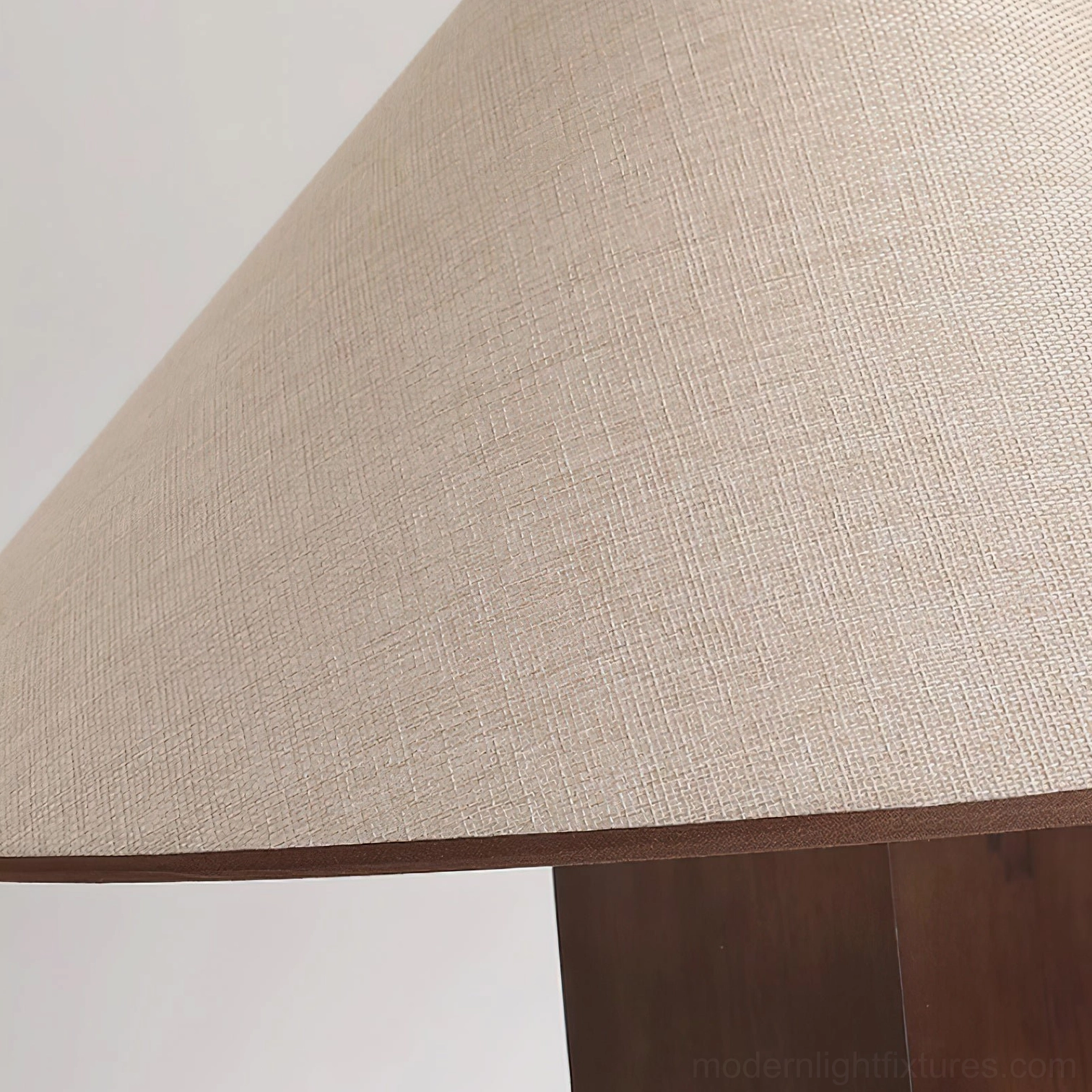 Radian sculptural wooden floor lamp in transitional interior design context showing versatile style compatibility and visual appeal