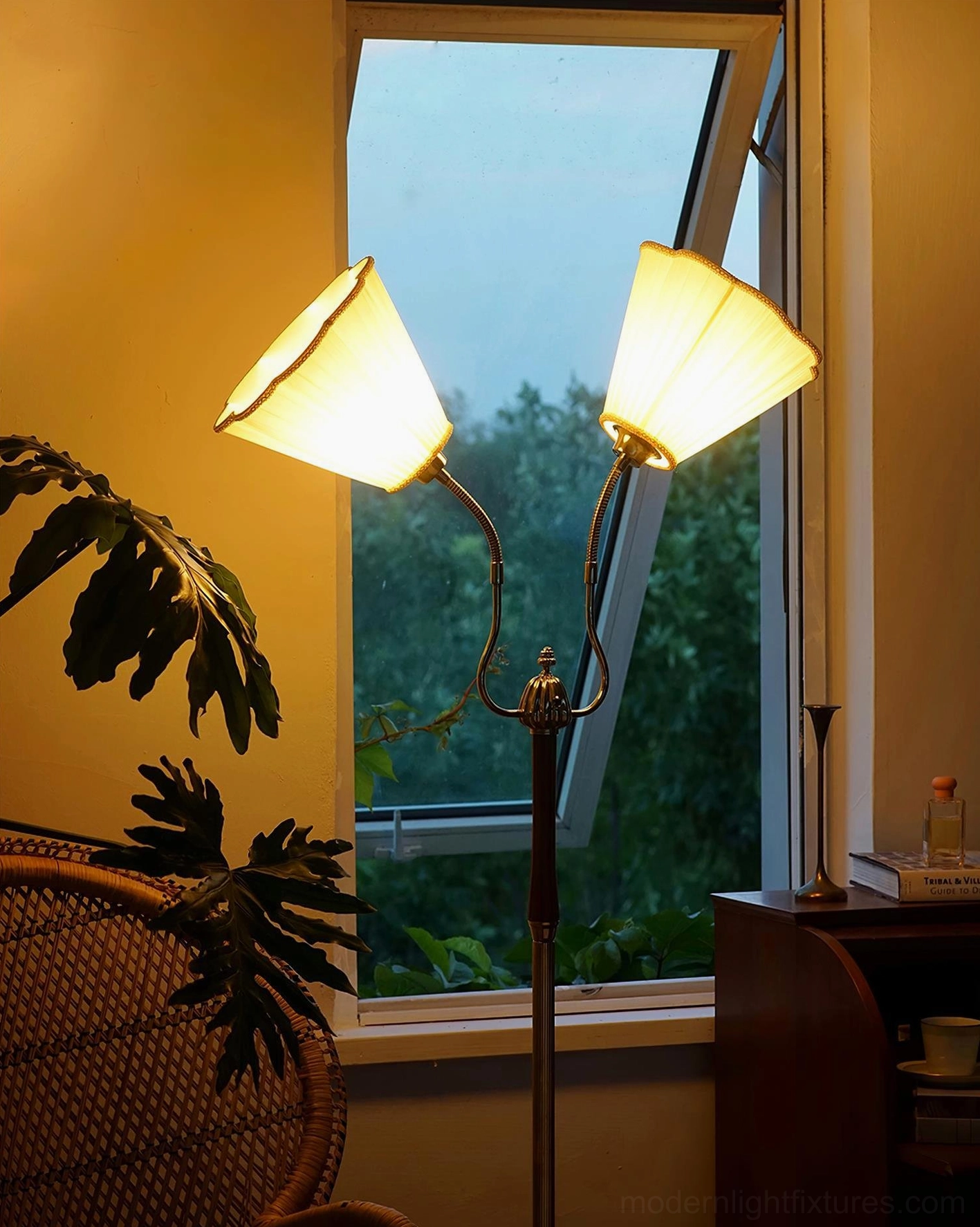 Ramira vintage-style floor lamp demonstrating proportional harmony and design elegance in contemporary interior