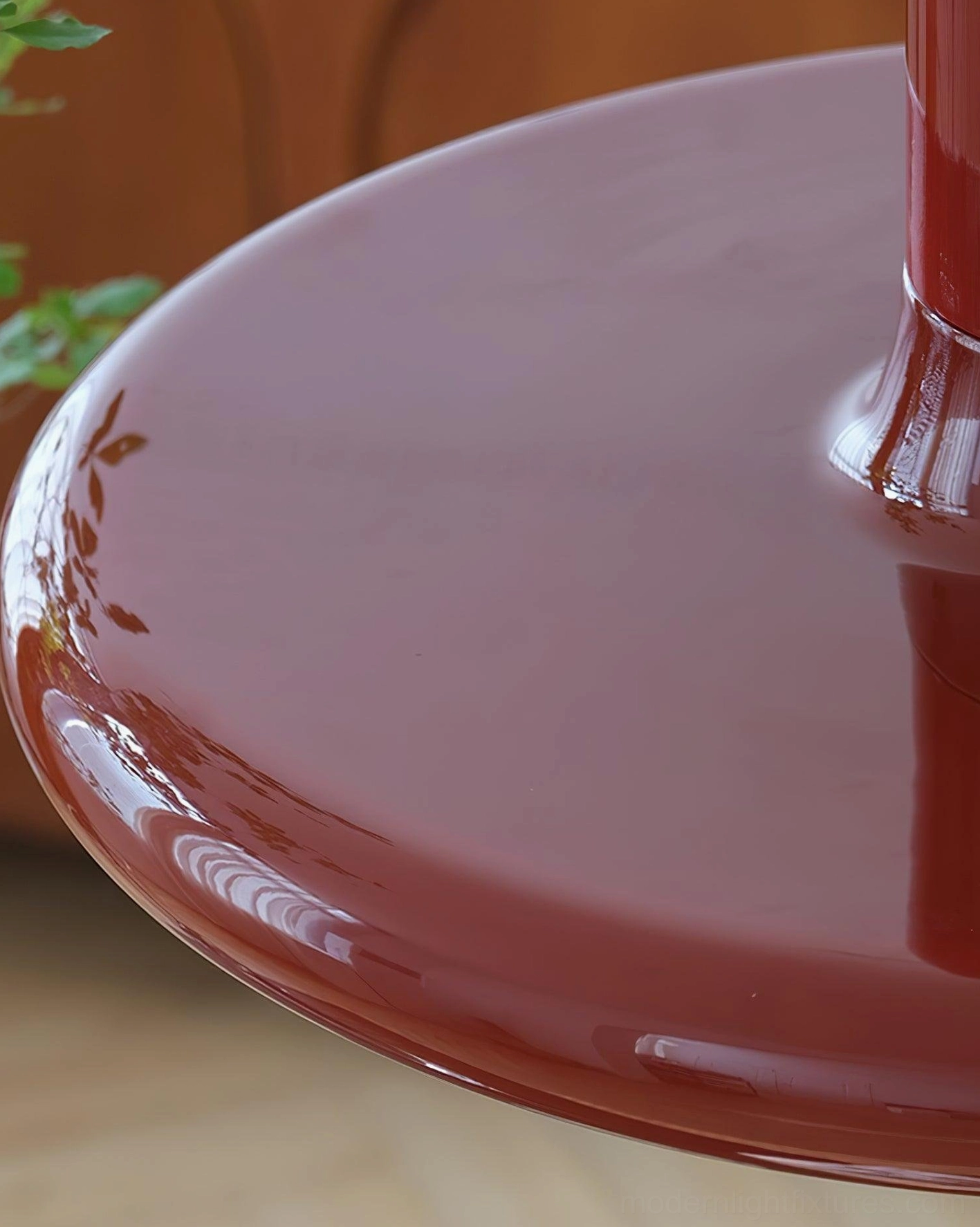 Red disc pendant light multiple fixtures dining room professional restaurant design