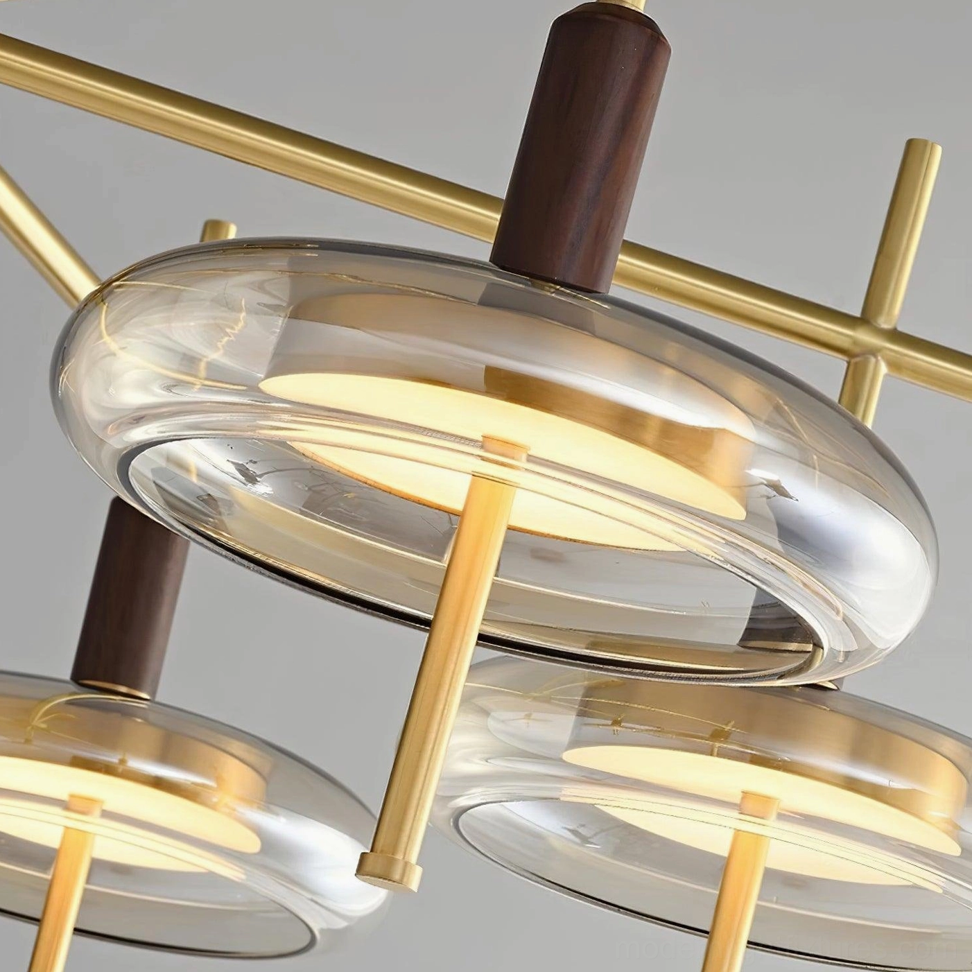 Redondo chandelier ambient lighting effect in interior room showing soft diffused LED glow