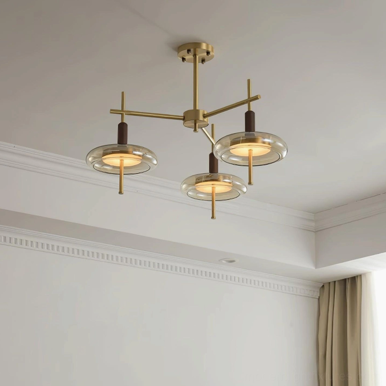Redondo chandelier showing cool white 6000K LED color temperature brightness option
