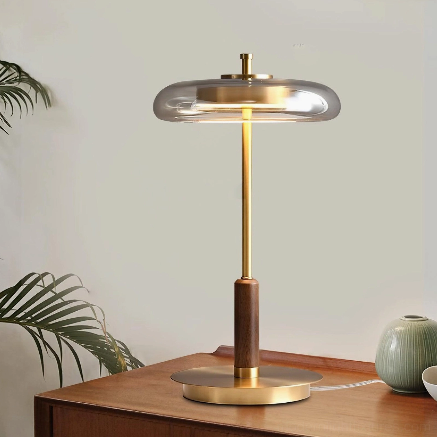 Redondo table lamp accent lighting for living room console and sideboard