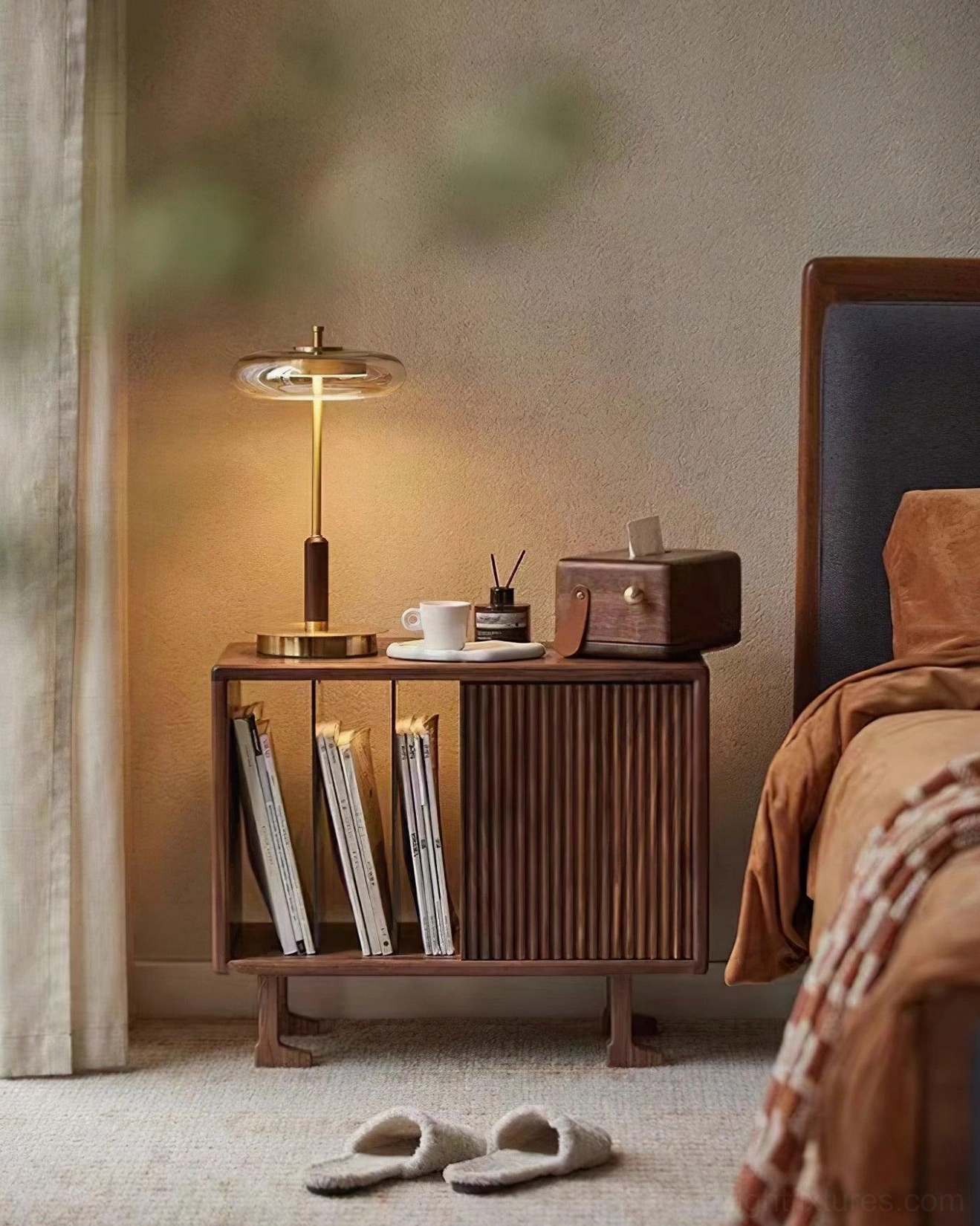 Redondo table lamp transitional interior design bridge modern and traditional