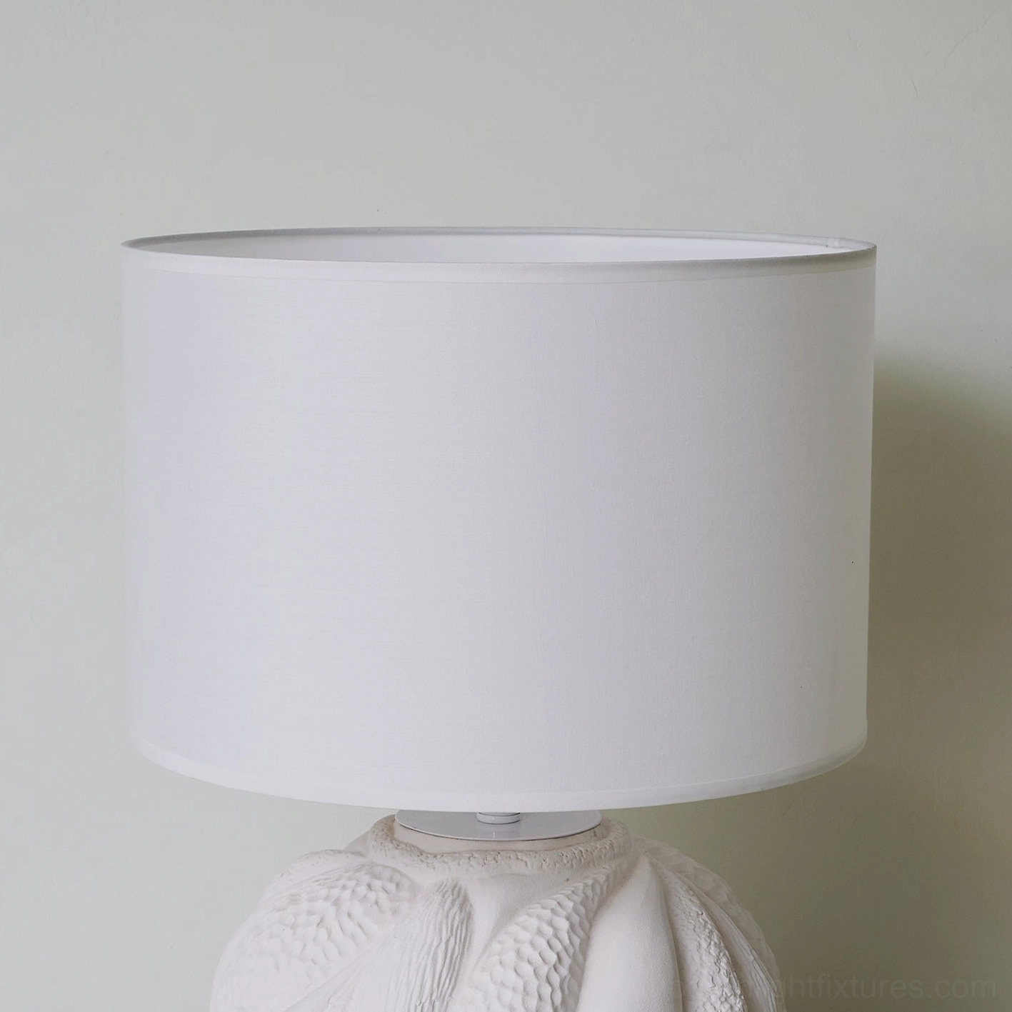 Remi white table lamp neutral home side table display with modern minimalist aesthetic