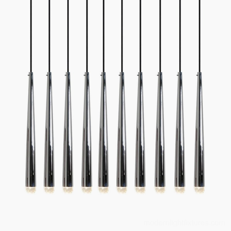 Renaie 10 Heads Brass Cluster Chandelier modern dining pendant arrangement