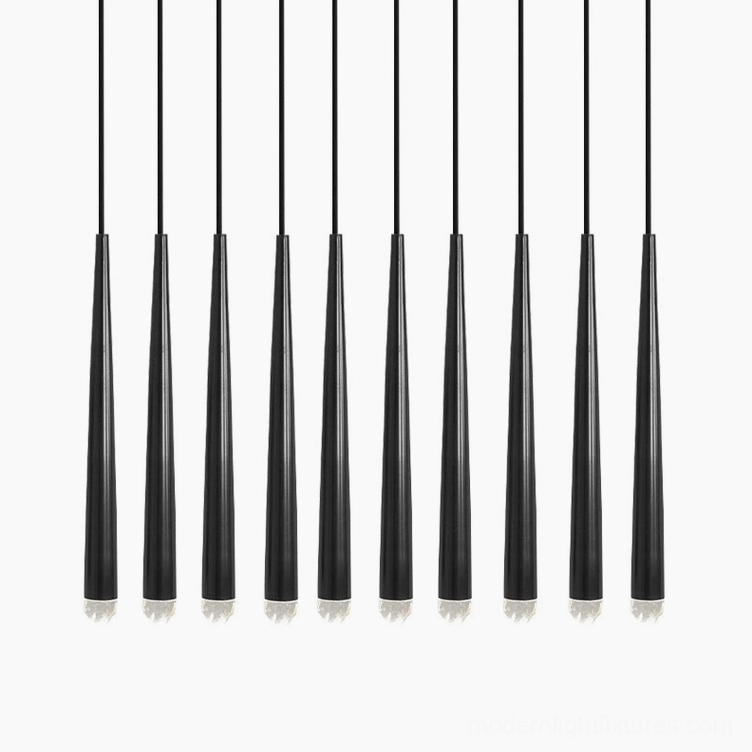 Renaie 10 Heads Brass Cluster Chandelier installed contemporary dining space