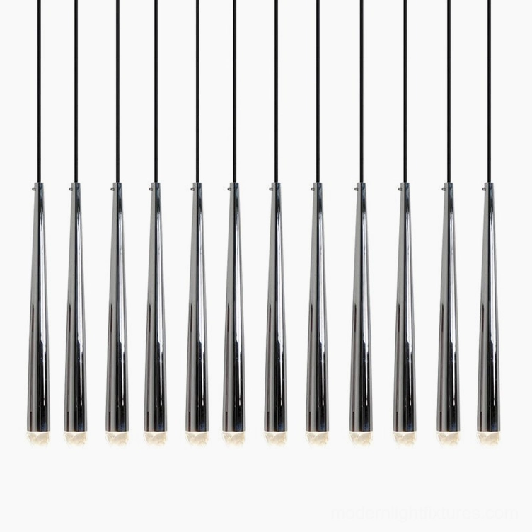 Renaie 12 Heads Brass Cluster Chandelier large-scale modern pendant lighting
