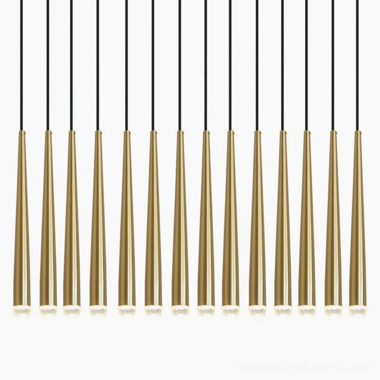 Renaie 14 Heads Brass Cluster Chandelier contemporary minimalist pendant design