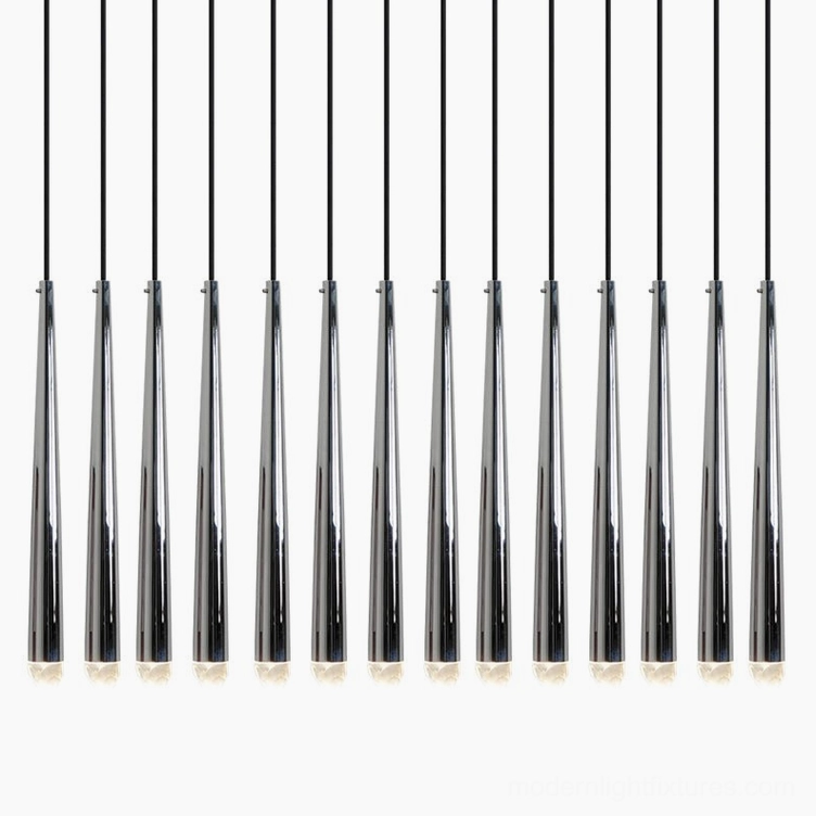 Renaie 14 Heads Brass Chandelier suspended pendant installation dining space
