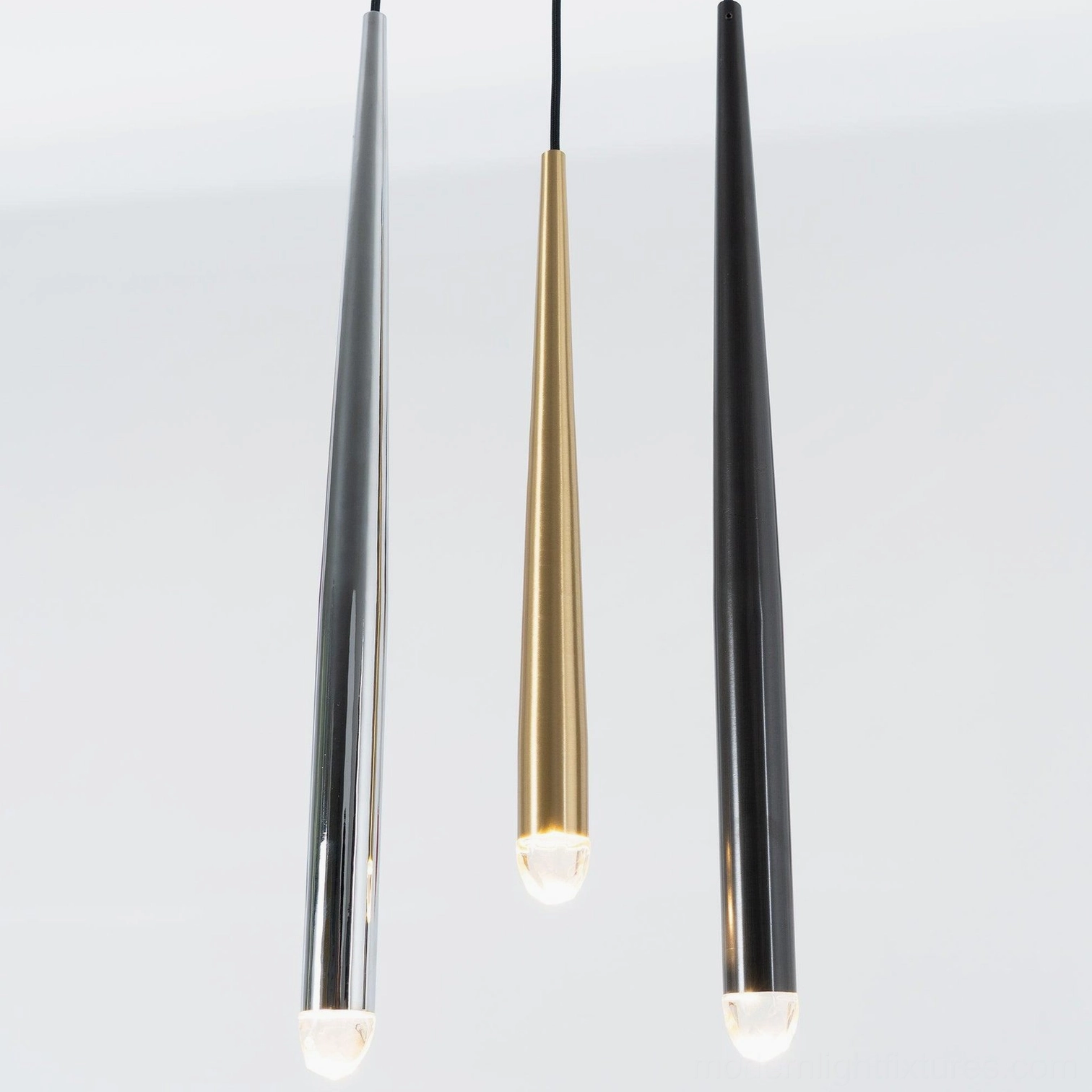 Renaie Modern Brass Chandelier polished finish suspended pendant cluster arrangement