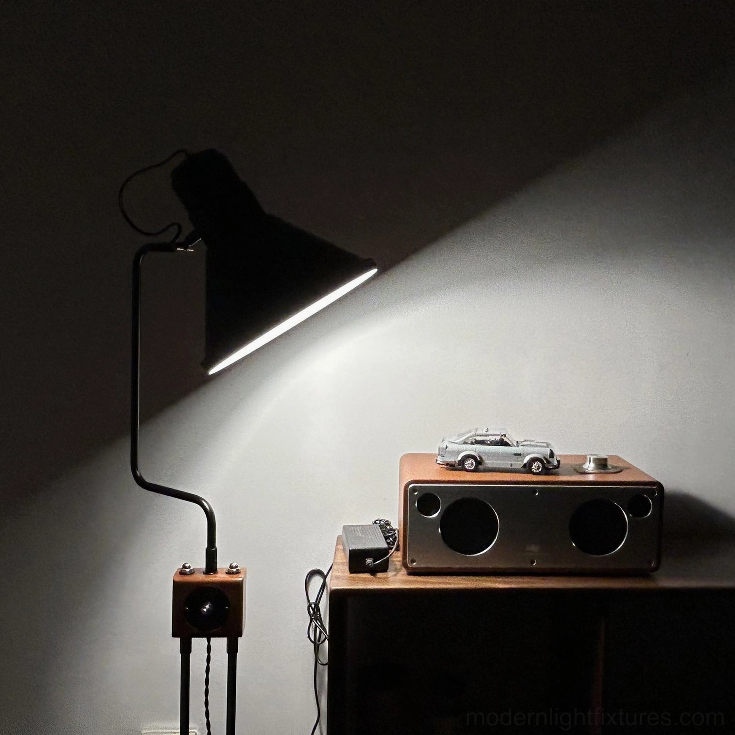 Retro floor lamp mid-century modern living room aesthetic design