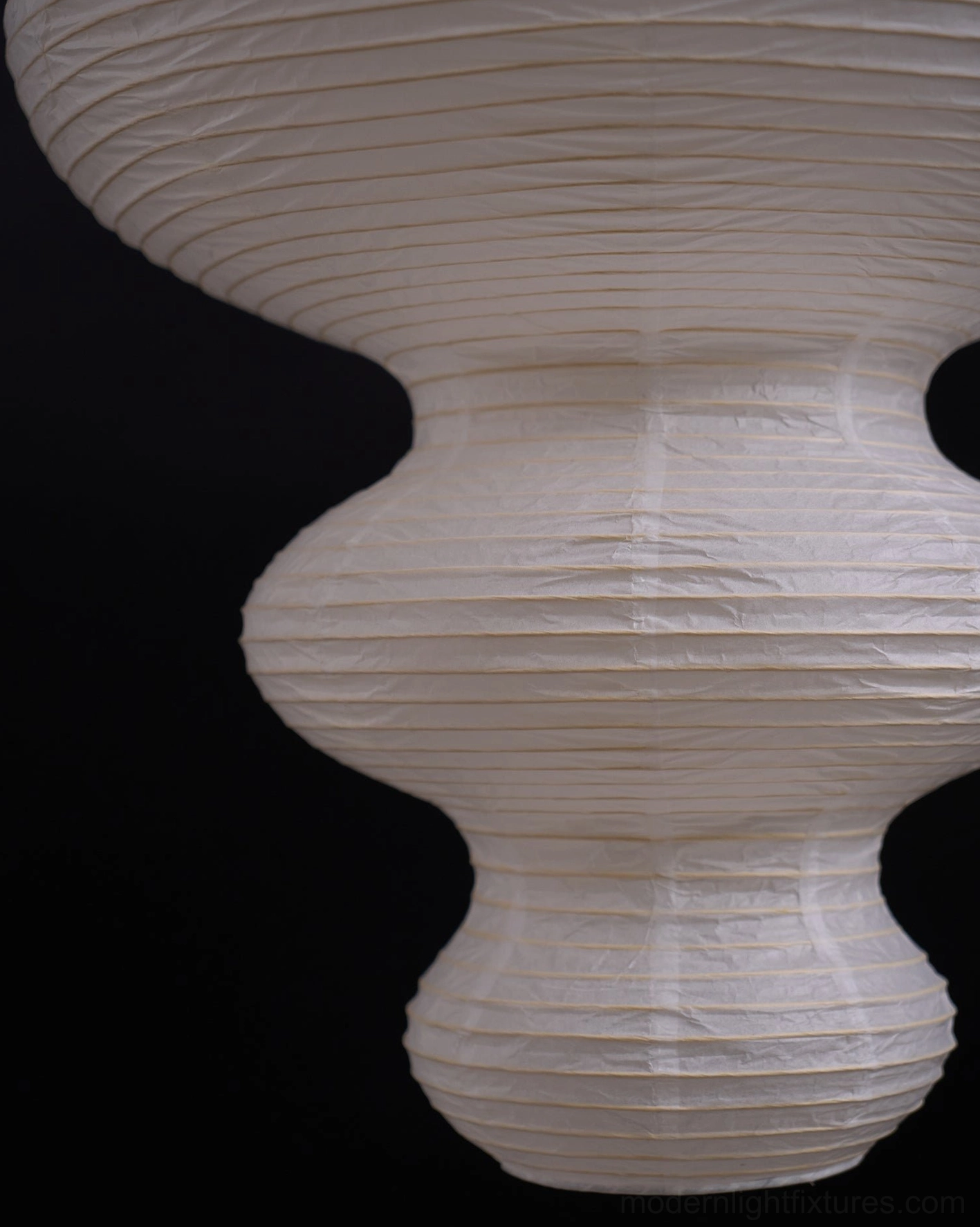Modern rice paper pendant lamp compatible with 2700-3000K warm tone LED bulbs for optimal aesthetics