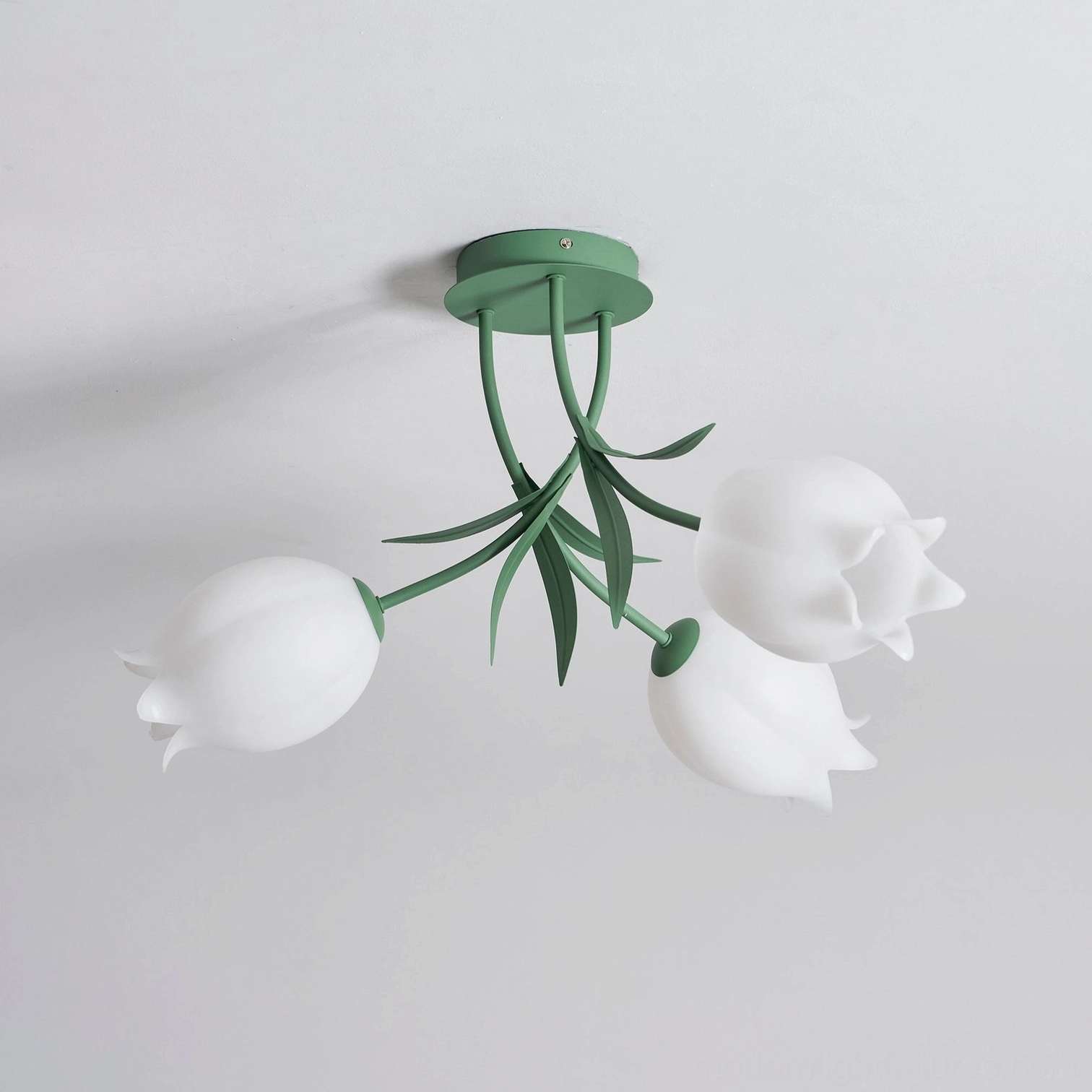 Ricko 3-head ceiling light transitional interior - hand-cut shade modern traditional hybrid design