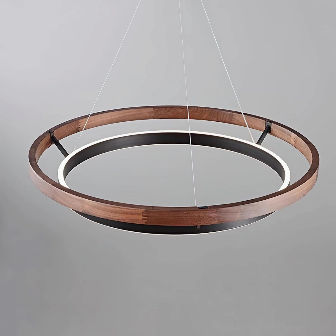 Ringora minimalist pendant light with warm white 3000K LED in modern interior