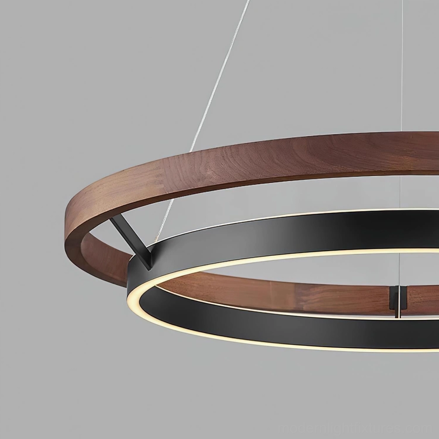 Ringora minimalist LED chandelier industrial chic style home office accent lighting