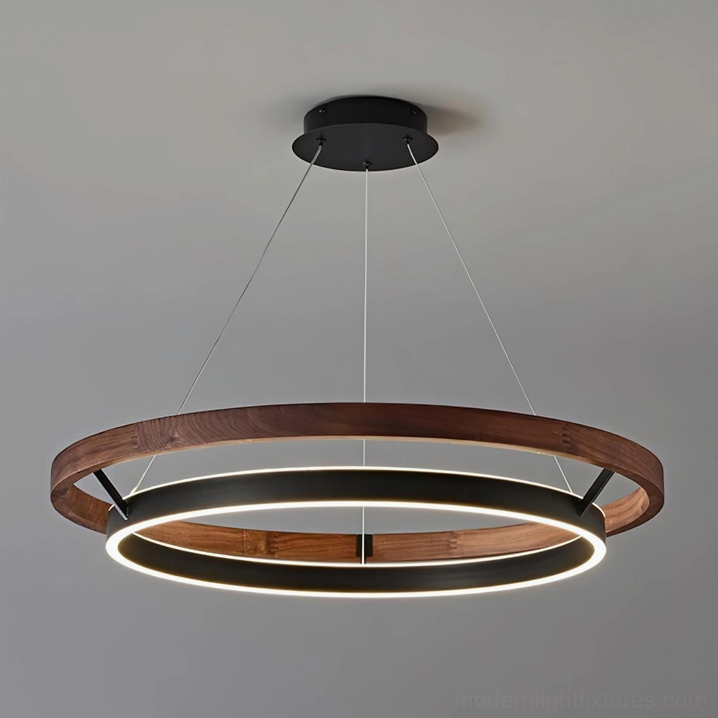 Ringora LED pendant chandelier mid-century modern style dining room fixture