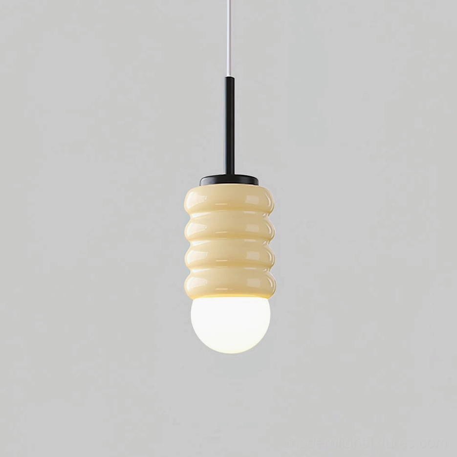 Ripple Glow pendant in black and beige, balance of sophistication for neutral interior spaces