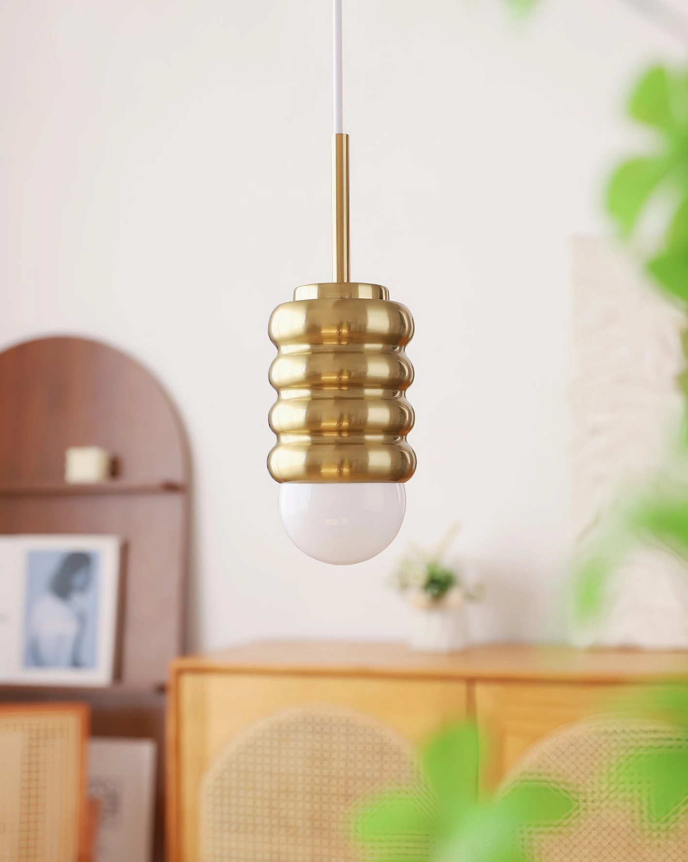 Ripple Glow pendant light collection display, multiple color variations for interior design selection