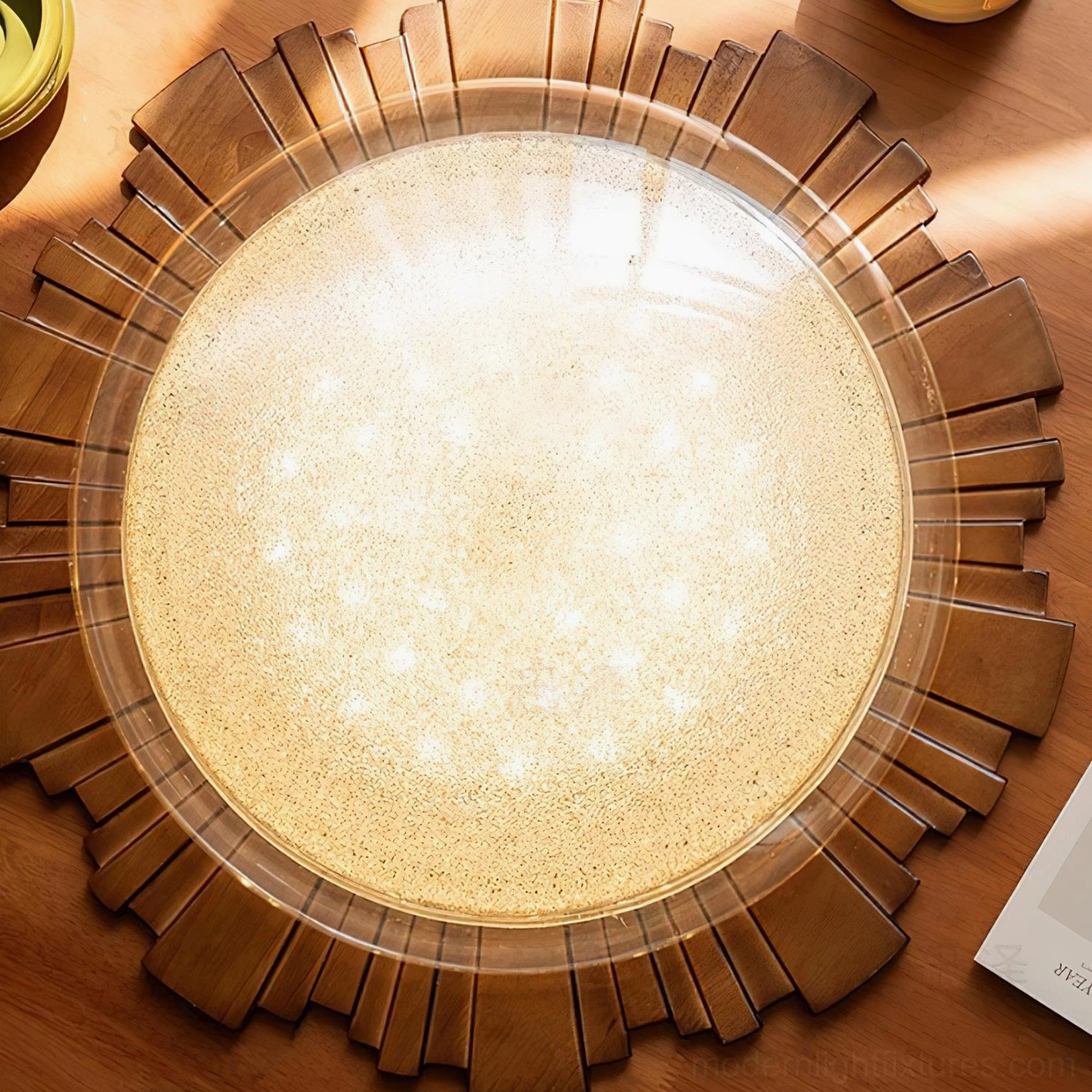 Rivara contemporary ceiling light for modern bedrooms and living rooms, Scandinavian japandi minimalist design style