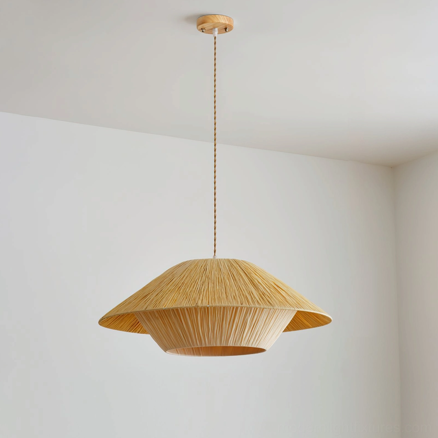 Rivora large 80cm natural woven raffia pendant light - oversized boho statement lighting fixture