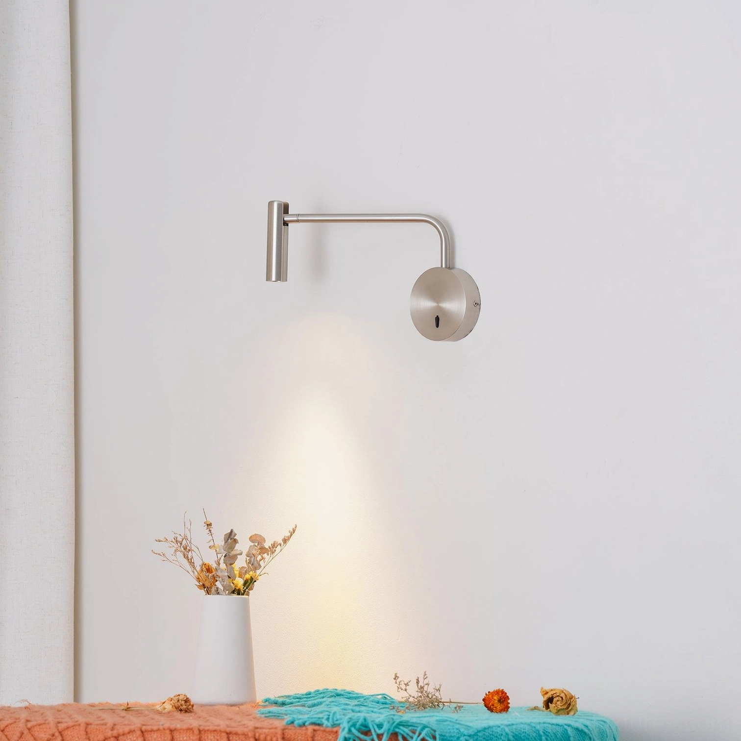 Rizo reading wall lamp multiple finish colors black white gold sand nickel comparison