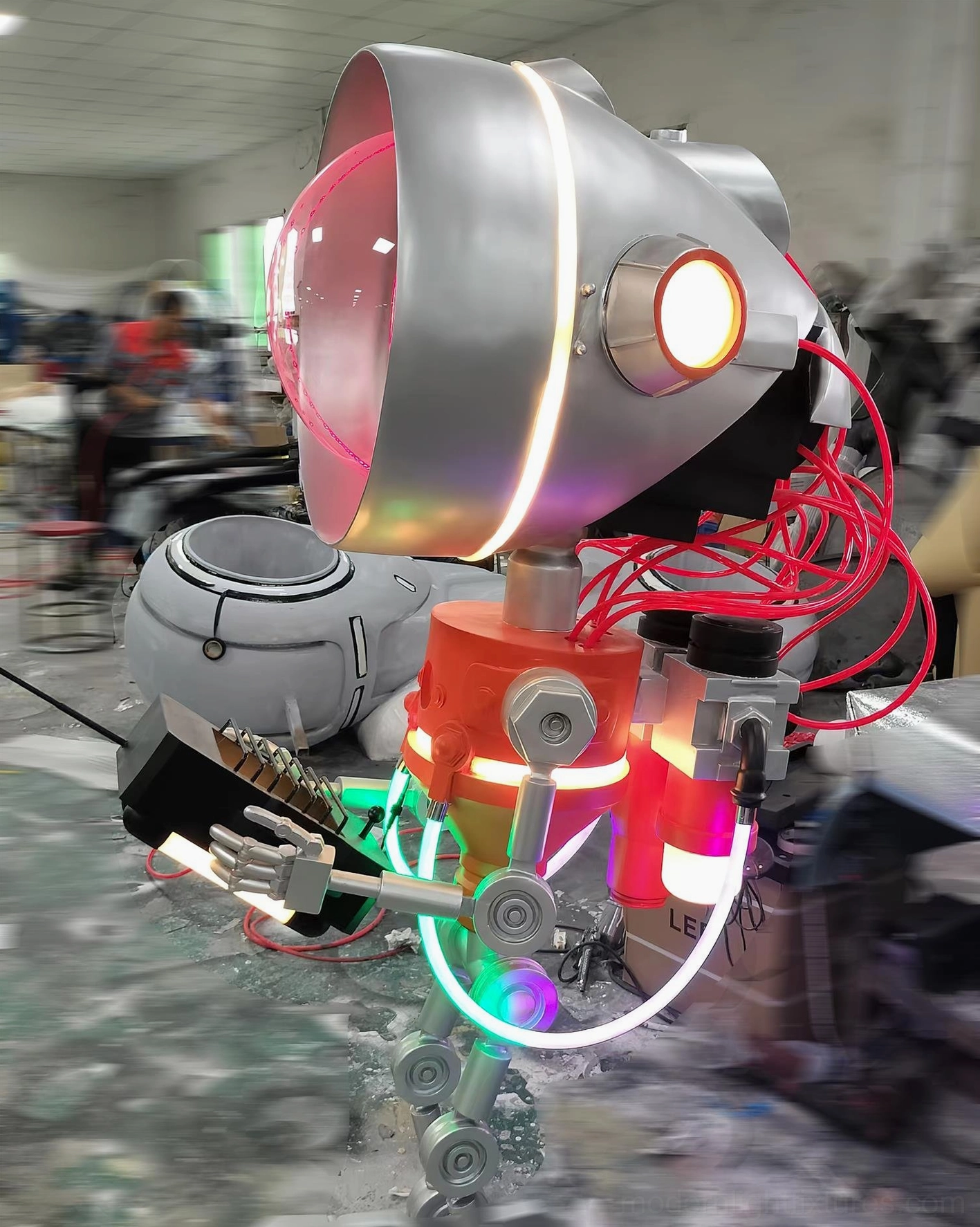 Robot floor lamp modern home lighting solution creative space decoration