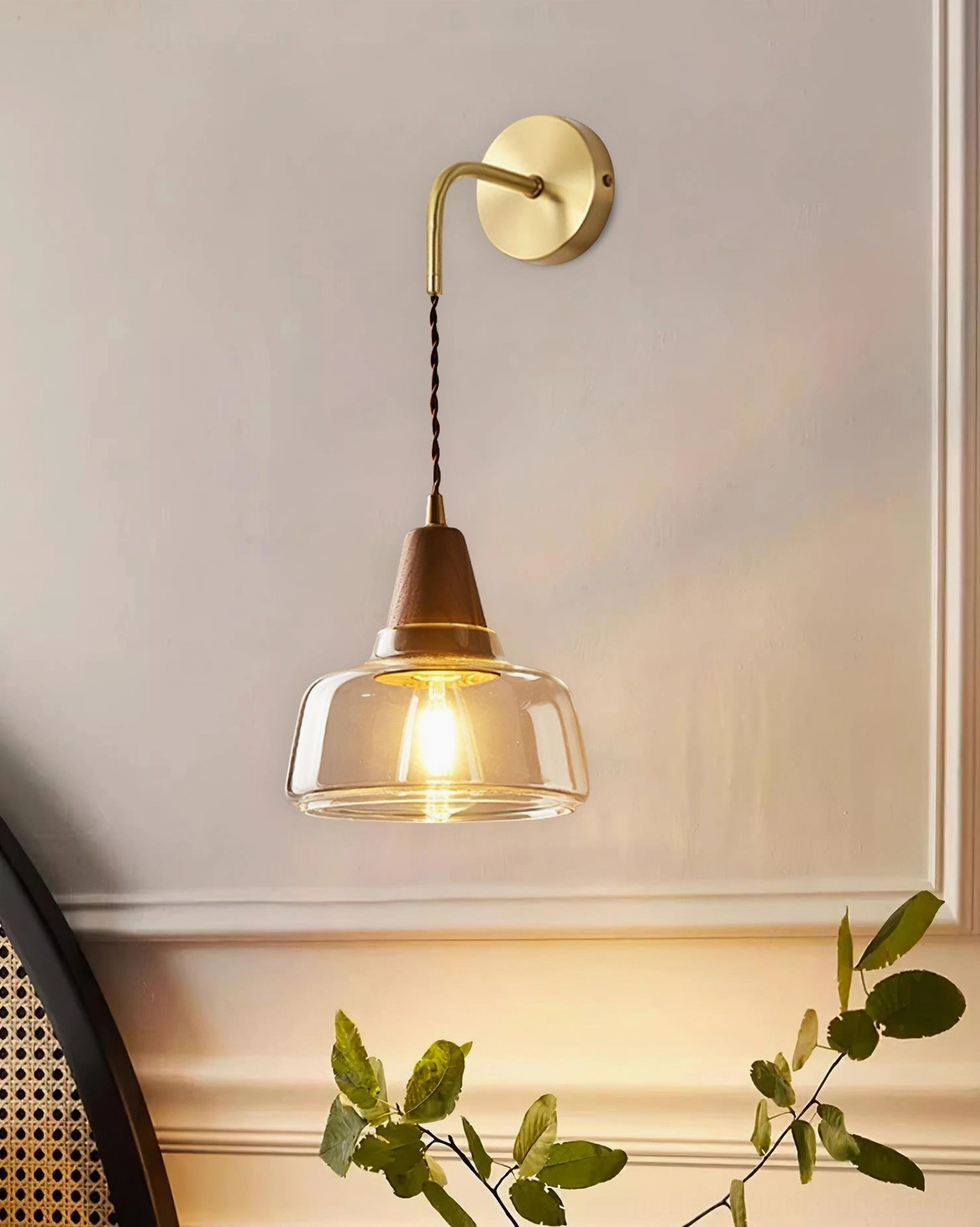 Rockford wall sconce covered outdoor patio - plug-in vintage pendant for covered exterior spaces