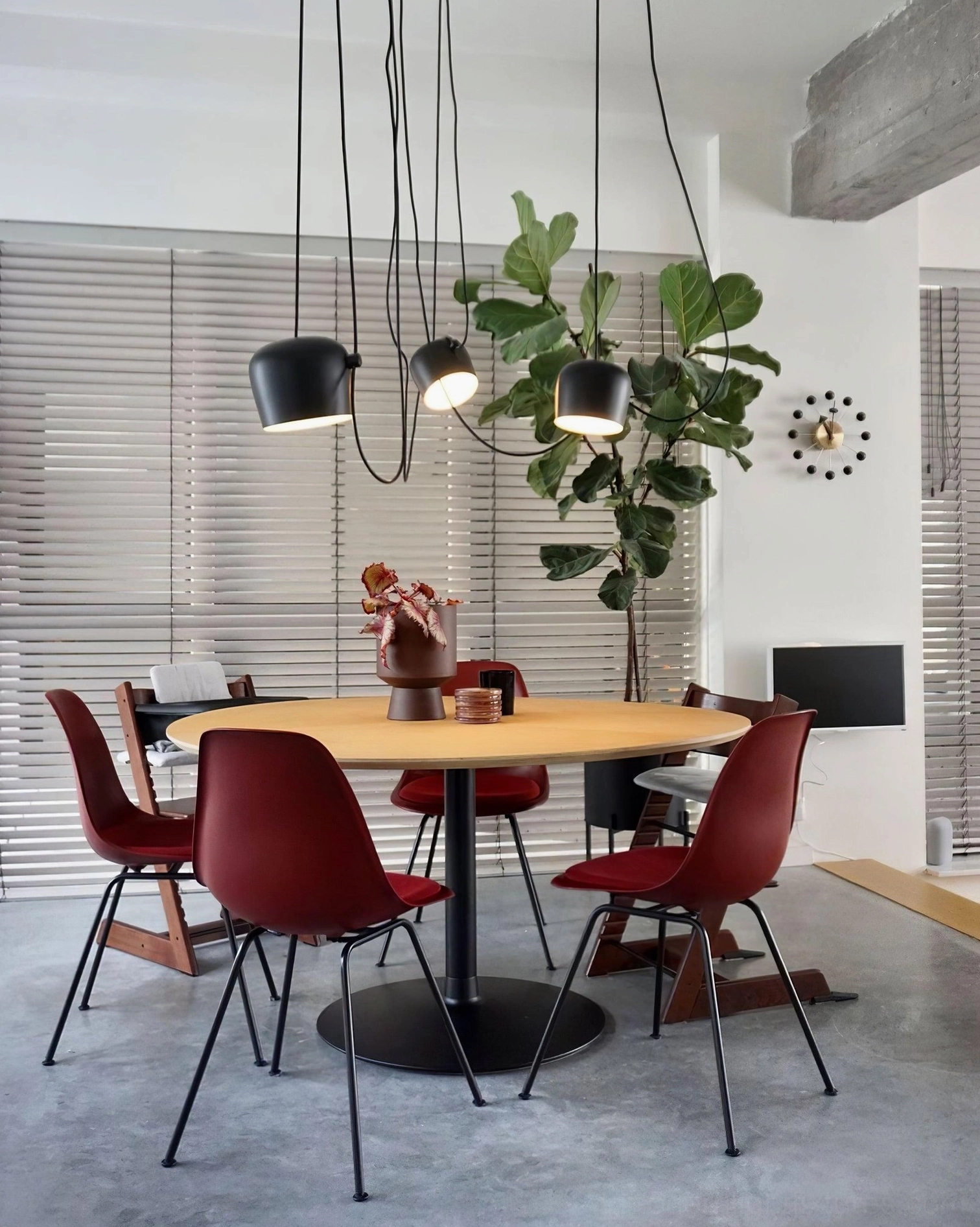 Ronan black pendant light geometric form contemporary interior accent