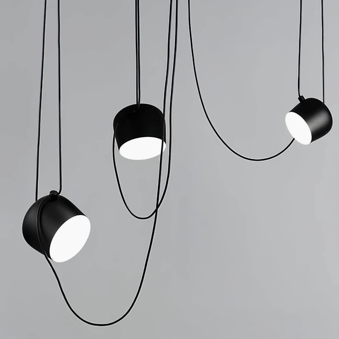 Ronan black pendant light multi-head fixture contemporary dining space