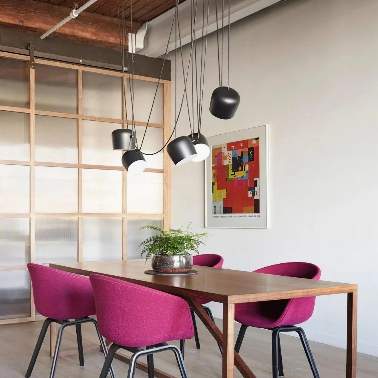 Ronan pendant light fixture contemporary minimalist design architectural element