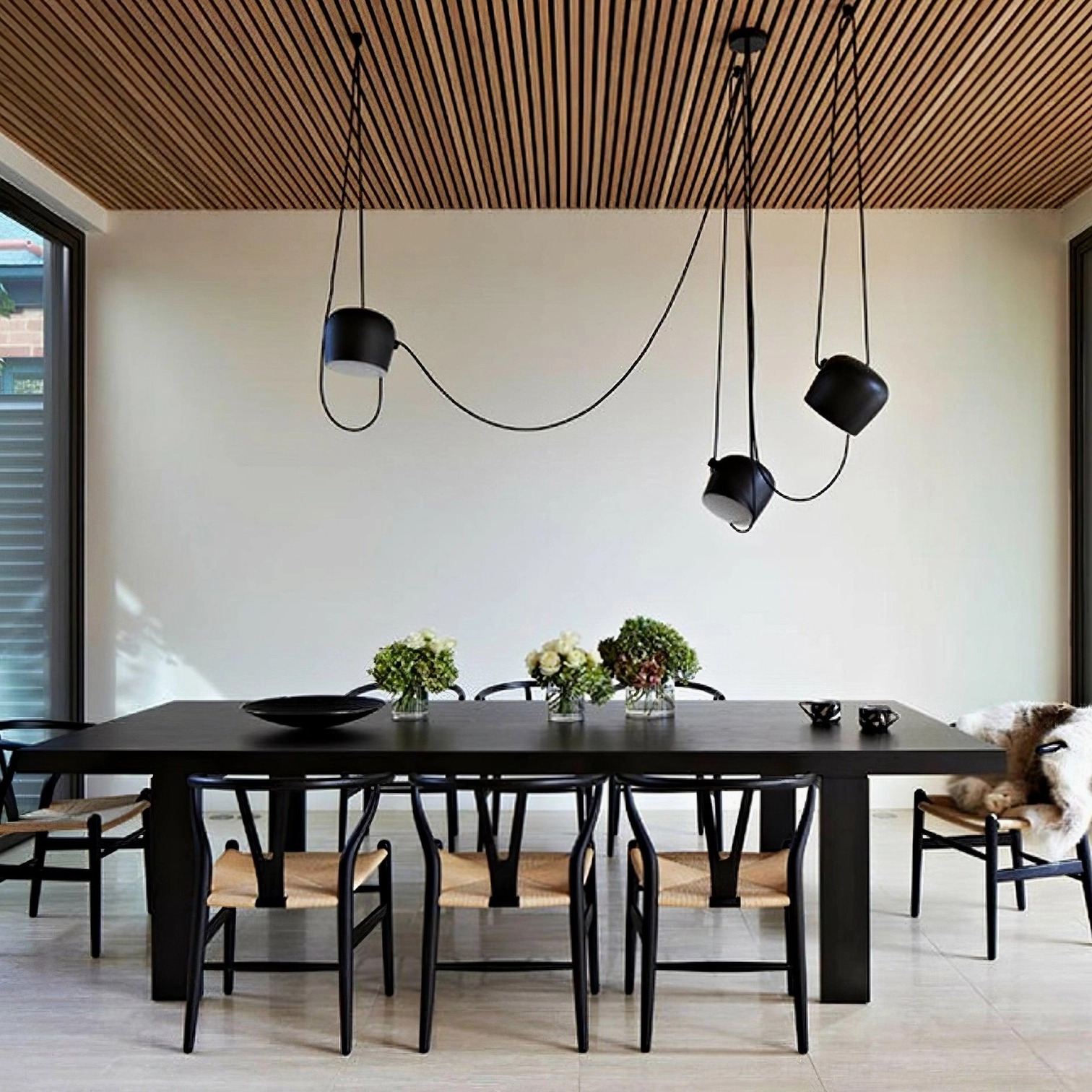 Ronan pendant fixture mid-century modern Scandinavian interpretation