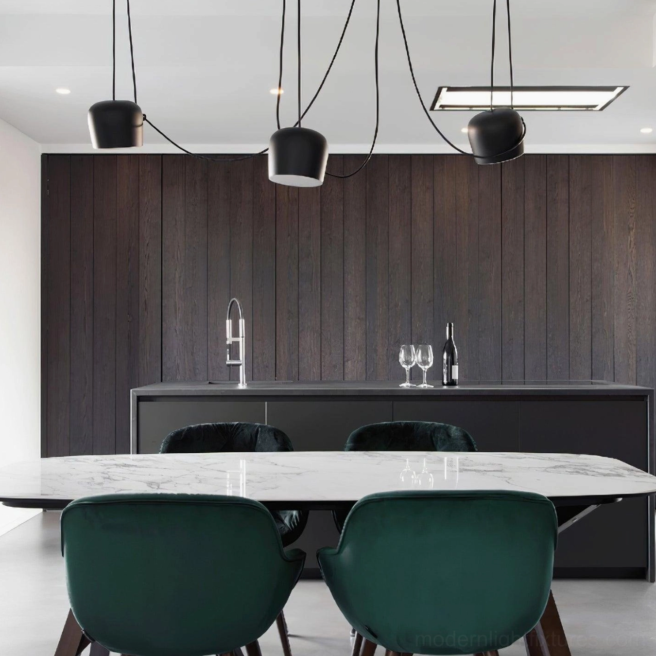Ronan pendant light sloped ceiling compatible architectural feature