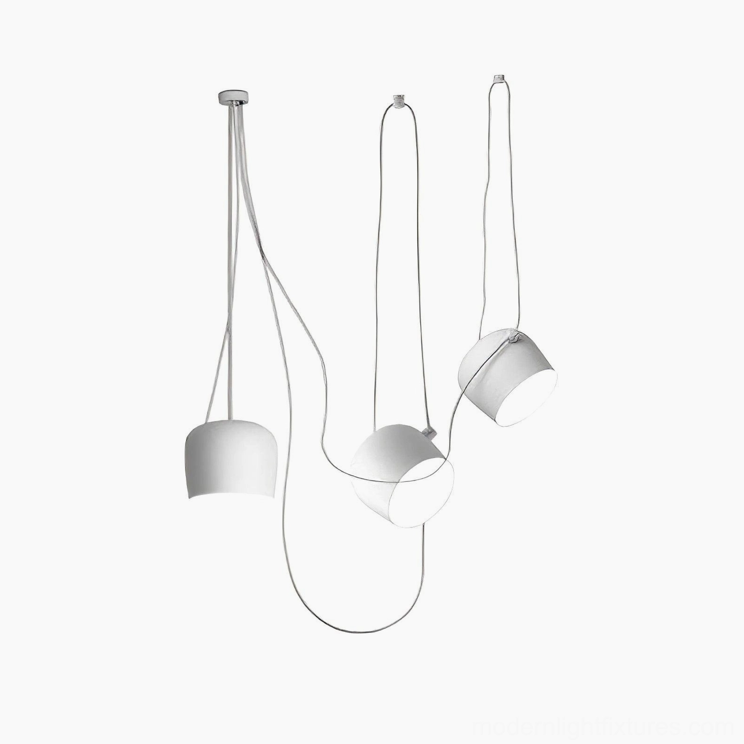 Ronan white three-head pendant light warm 3000k color temperature