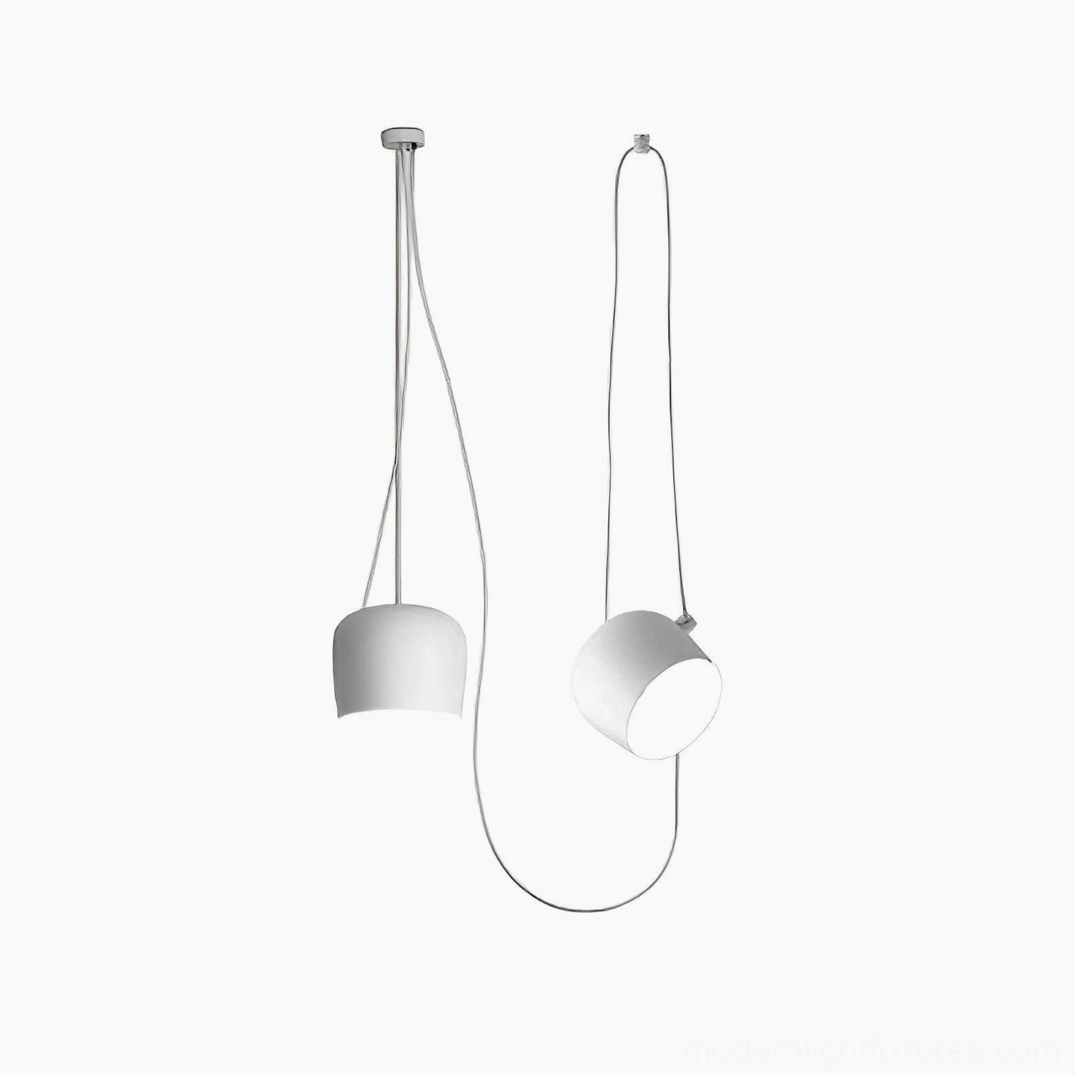 Ronan white two-head pendant light configuration modern home lighting