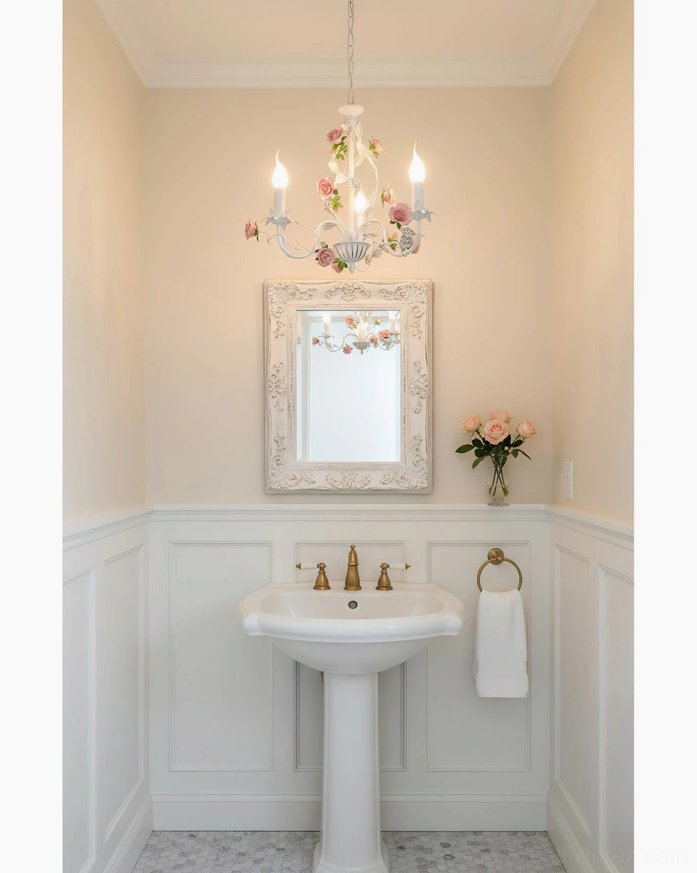 Rose ceramic chandelier E14 socket electrical specifications, 15W incandescent bulb compatible chandelier