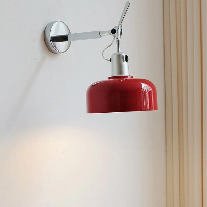 Rosso wall sconce E27 socket with on-off switch control mounted directly on fixture