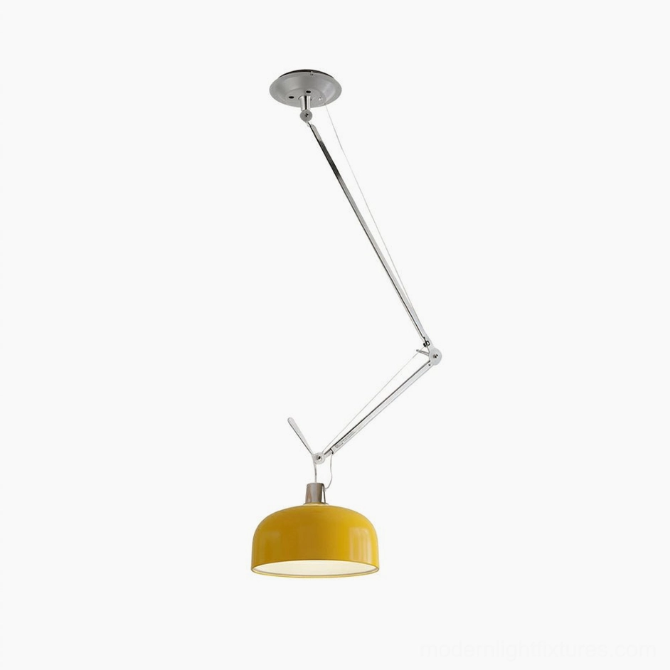 Yellow Lemon Rosso swing-arm pendant light color variant
