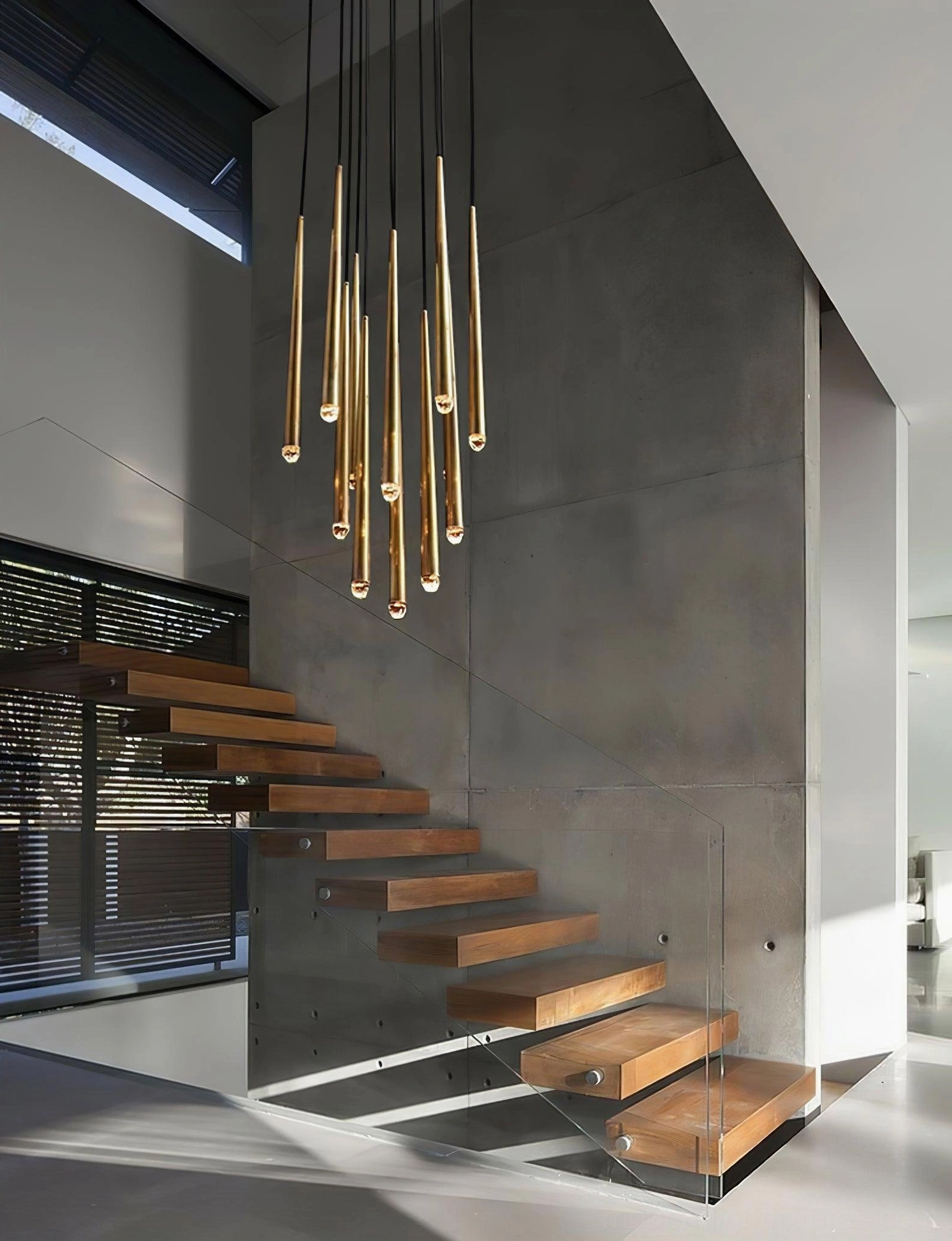 Contemporary round pendant chandelier with crystal shade elements