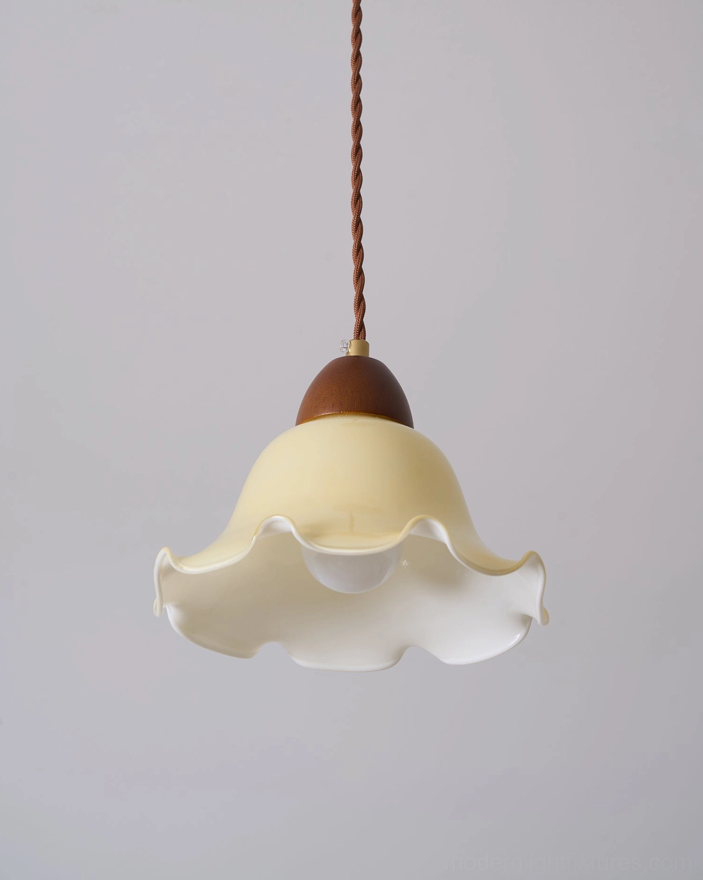 Rowan flower-shaped pendant light in eclectic artistic home office with personality-driven decor