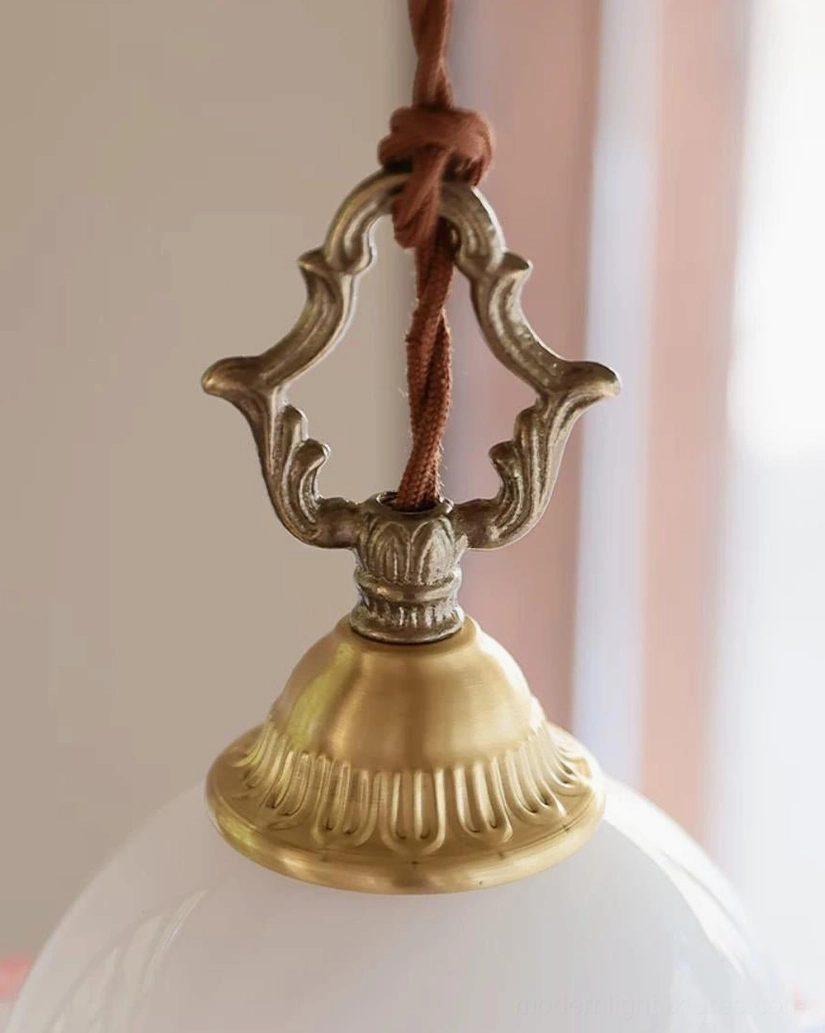 Complete dimensions and specifications for 21cm ruffled pink glass pendant light - technical product view