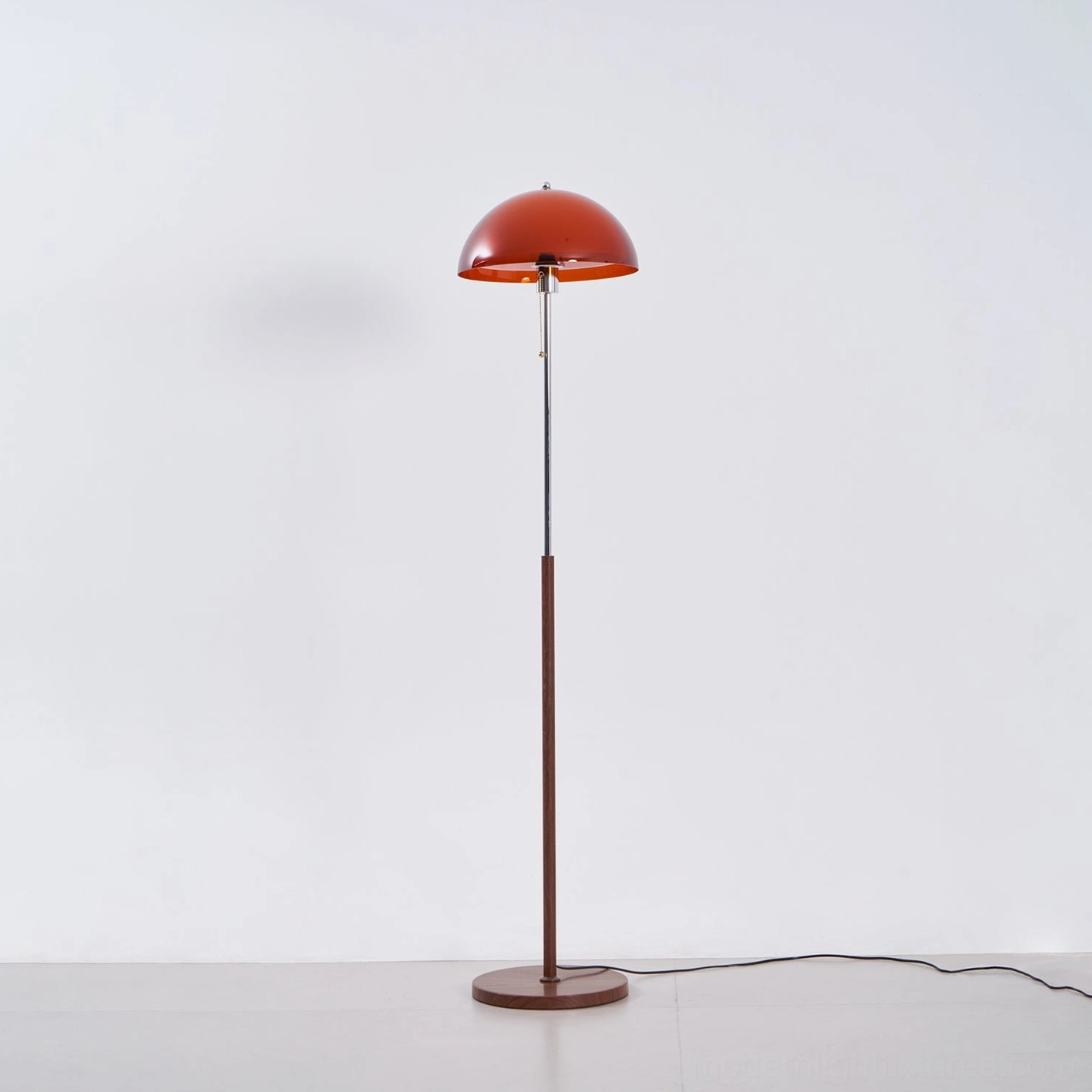 Rustina floor lamp architectural detail view showing geometric dome design and structural elegance