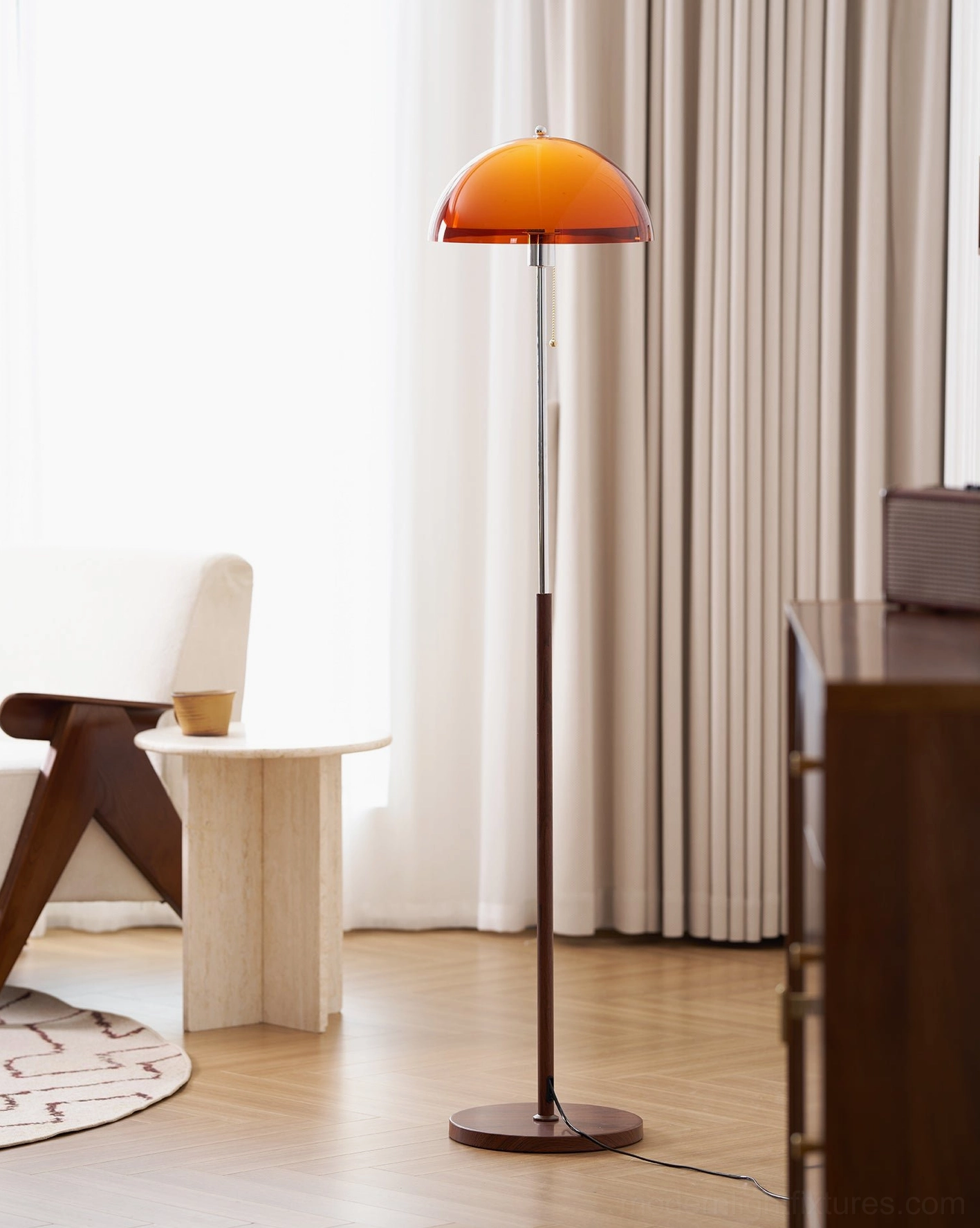 Rustina floor lamp gold finish variant alternative color option showing contemporary styling possibility