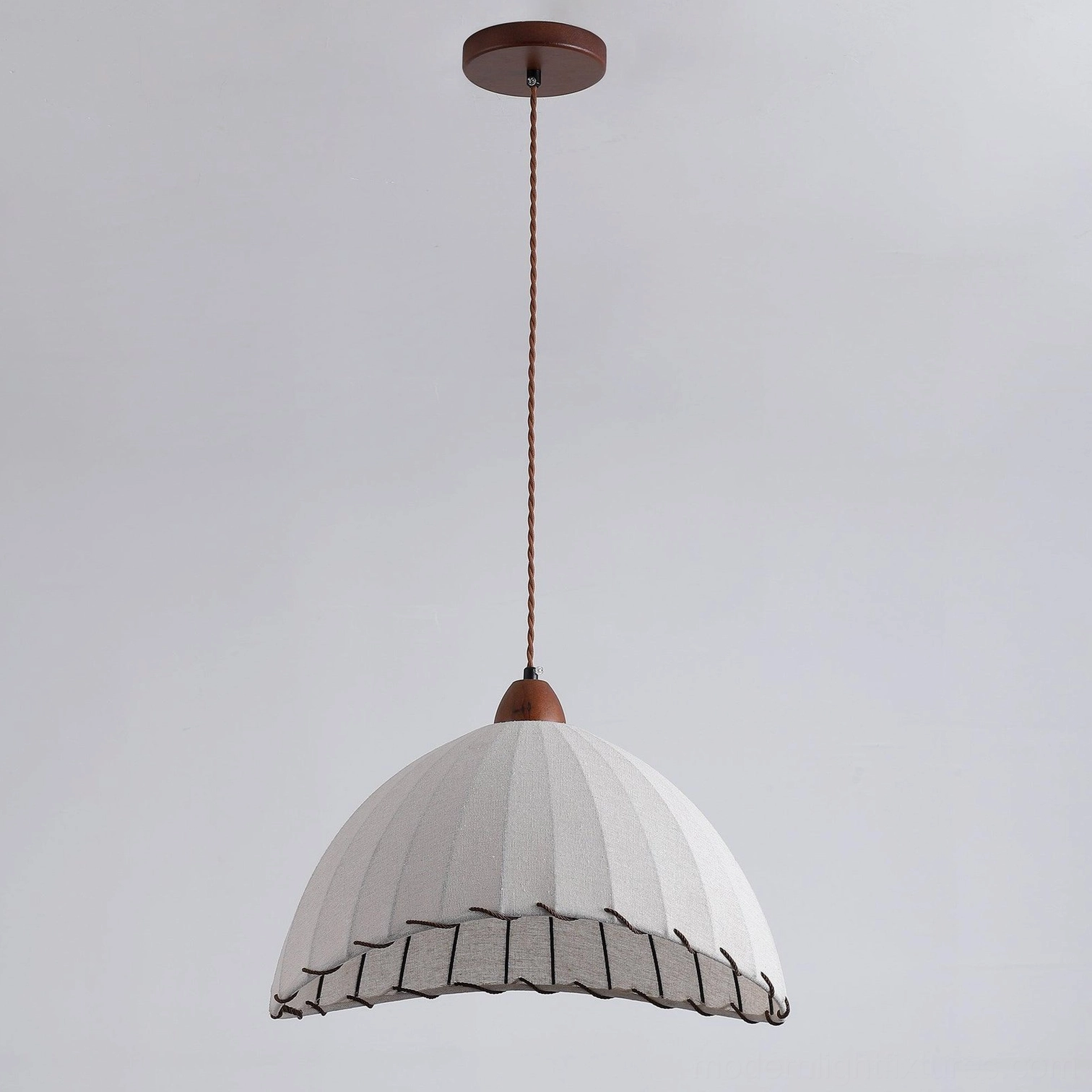 Sanna fabric dome pendant lamp complete lighting scene modern home interior