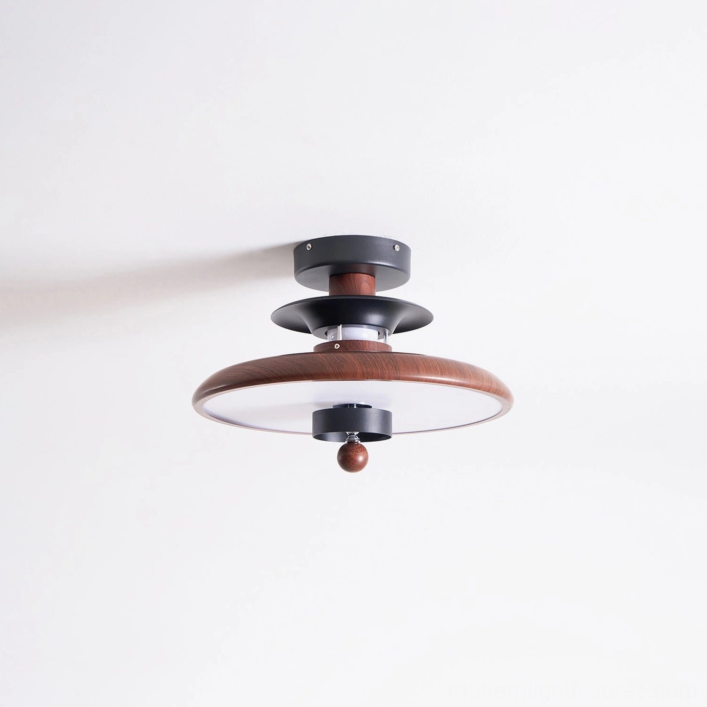 Saturn Pop modern ceiling fixture LED integrated design damp-rated warm white light