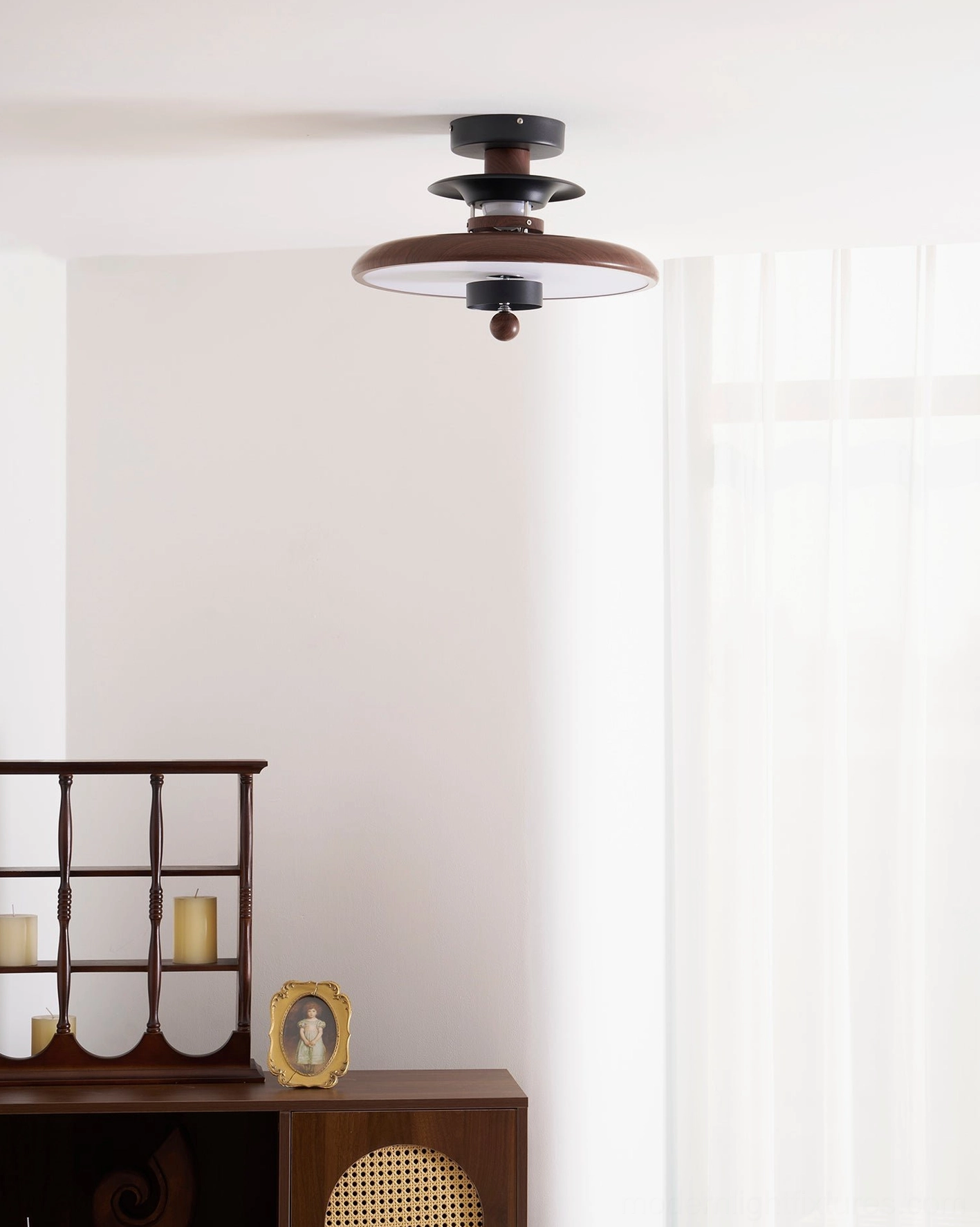 Saturn Pop layered disc ceiling fixture contemporary mid-century modern design aesthetic