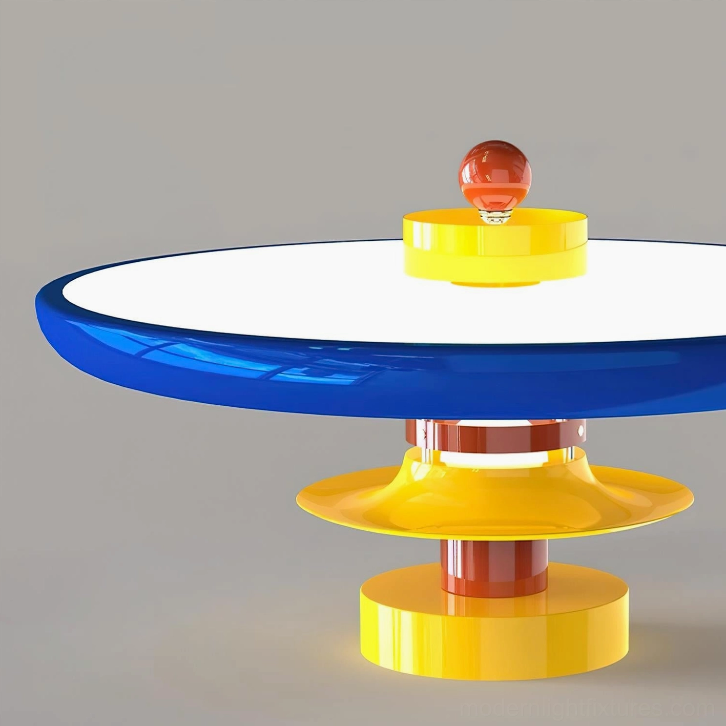 Saturn Pop ceiling fixture showing ring composition and sculptural silhouette contemporary style