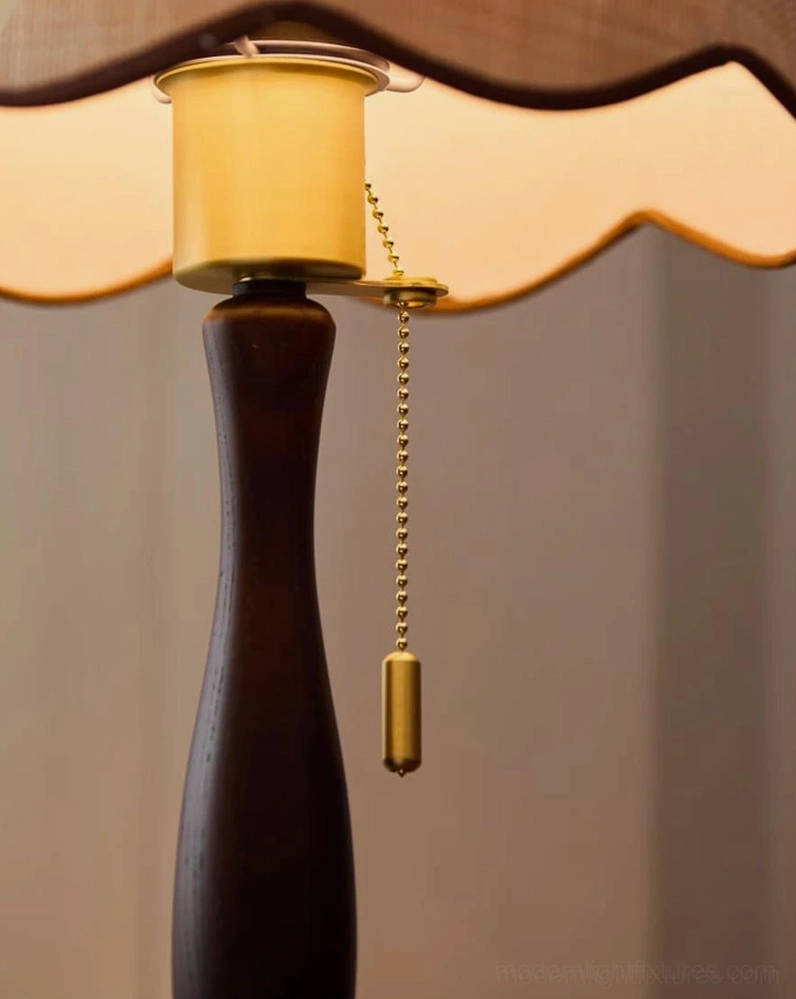 Regional plug variants for scalloped table lamp showing US UK EU and AU electrical cord options multi-region voltage certification