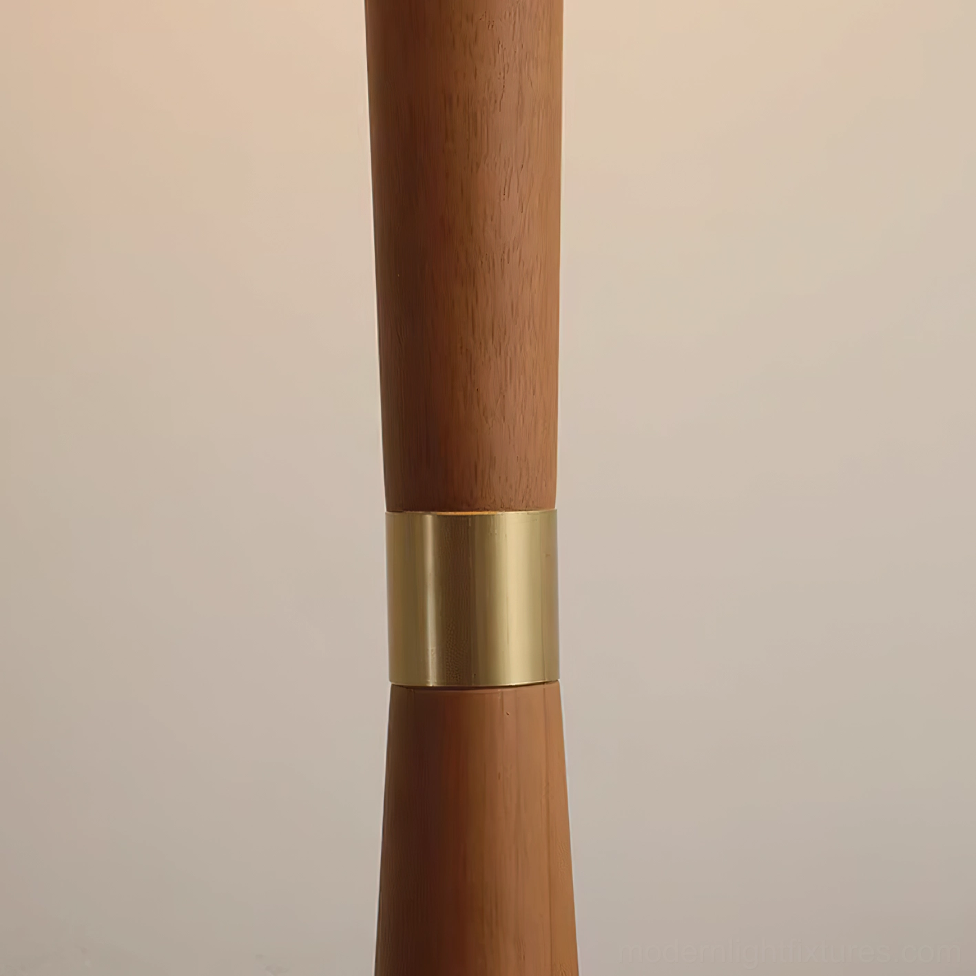 Scandinavian wooden floor lamp showcasing natural materials and minimalist design aesthetic