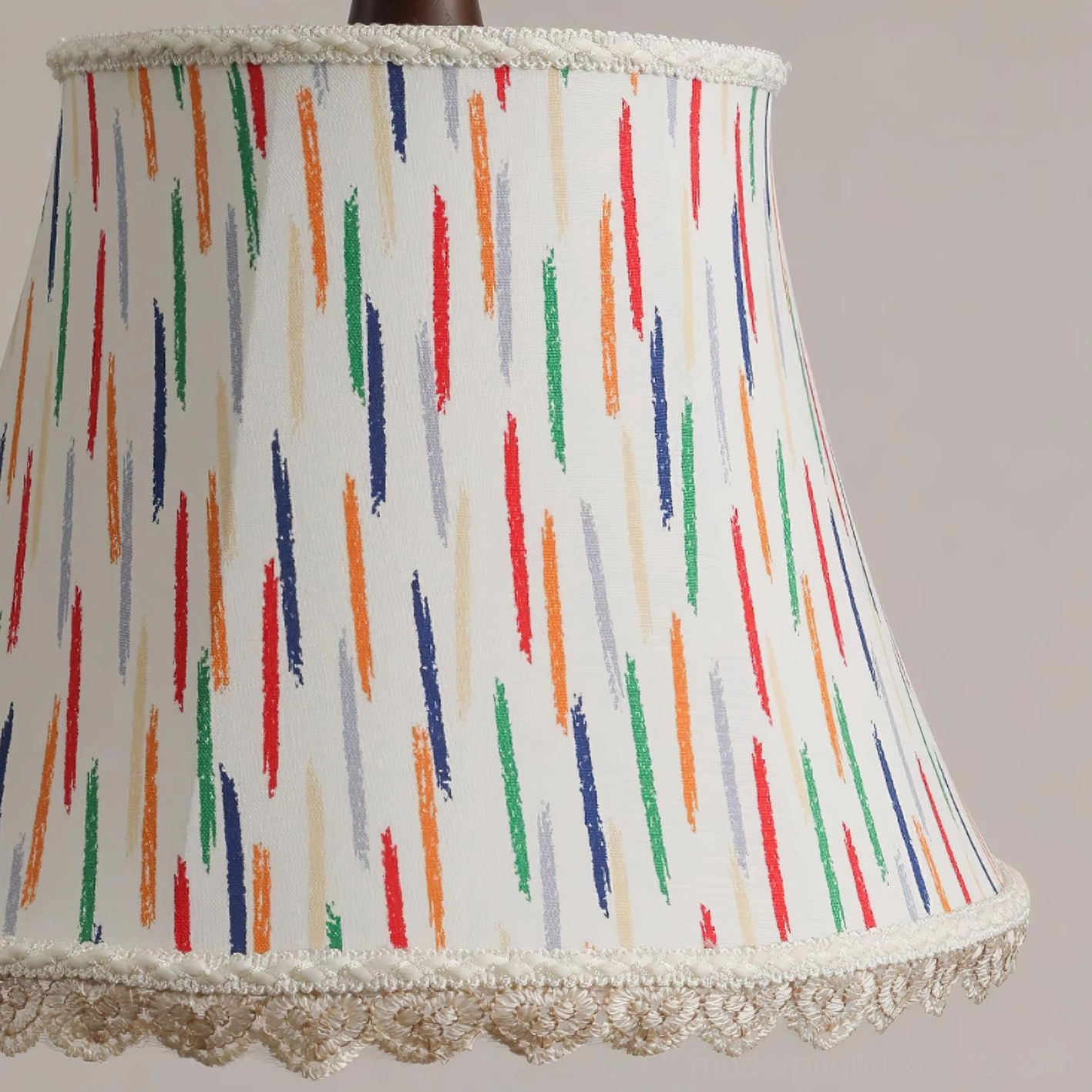 Scotia fabric pendant light with hand-drawn design and adjustable wire for custom ceiling heights
